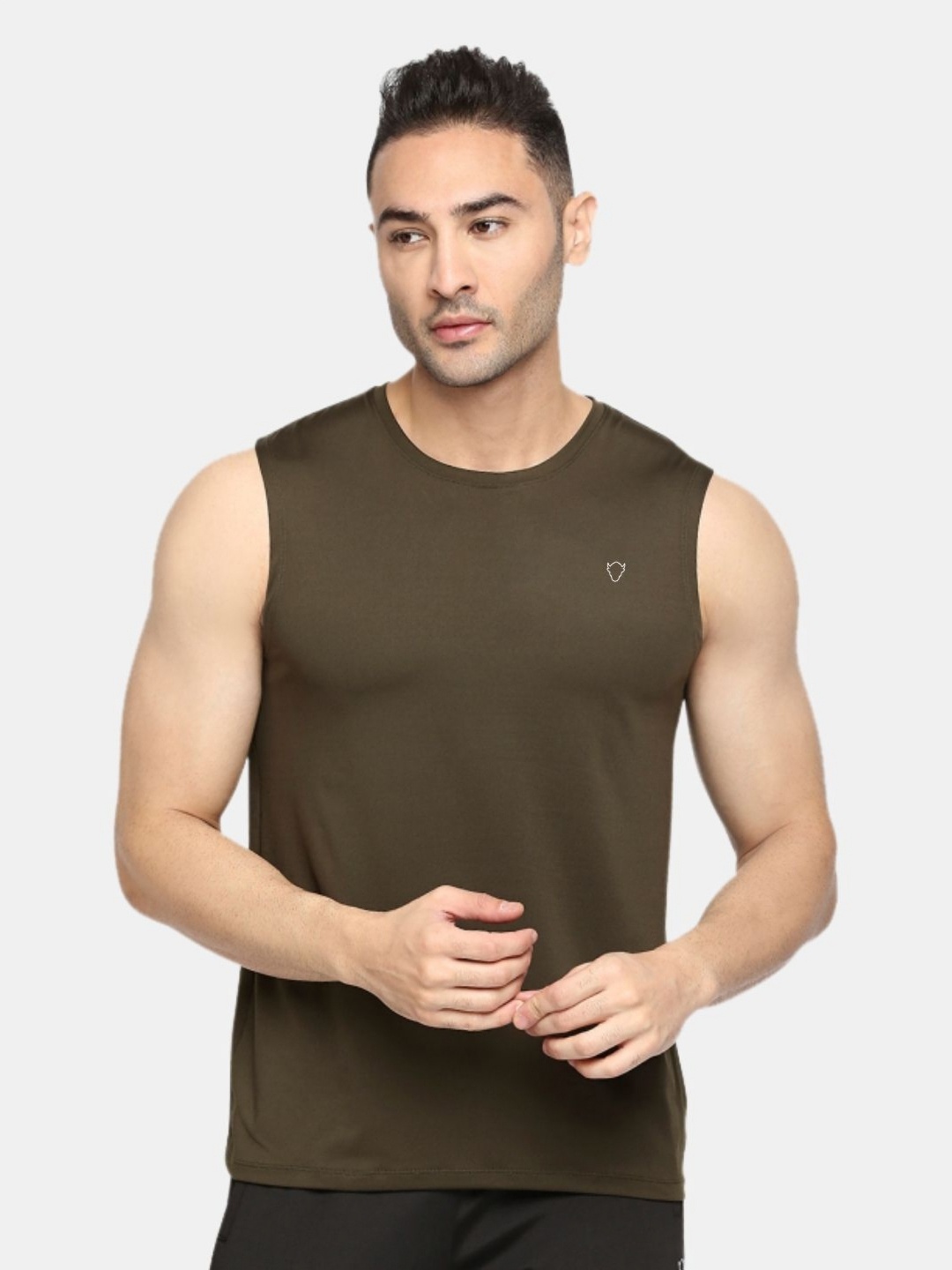 

Lovable Sport Men Dri-FIT Cut Outs T-shirt, Olive