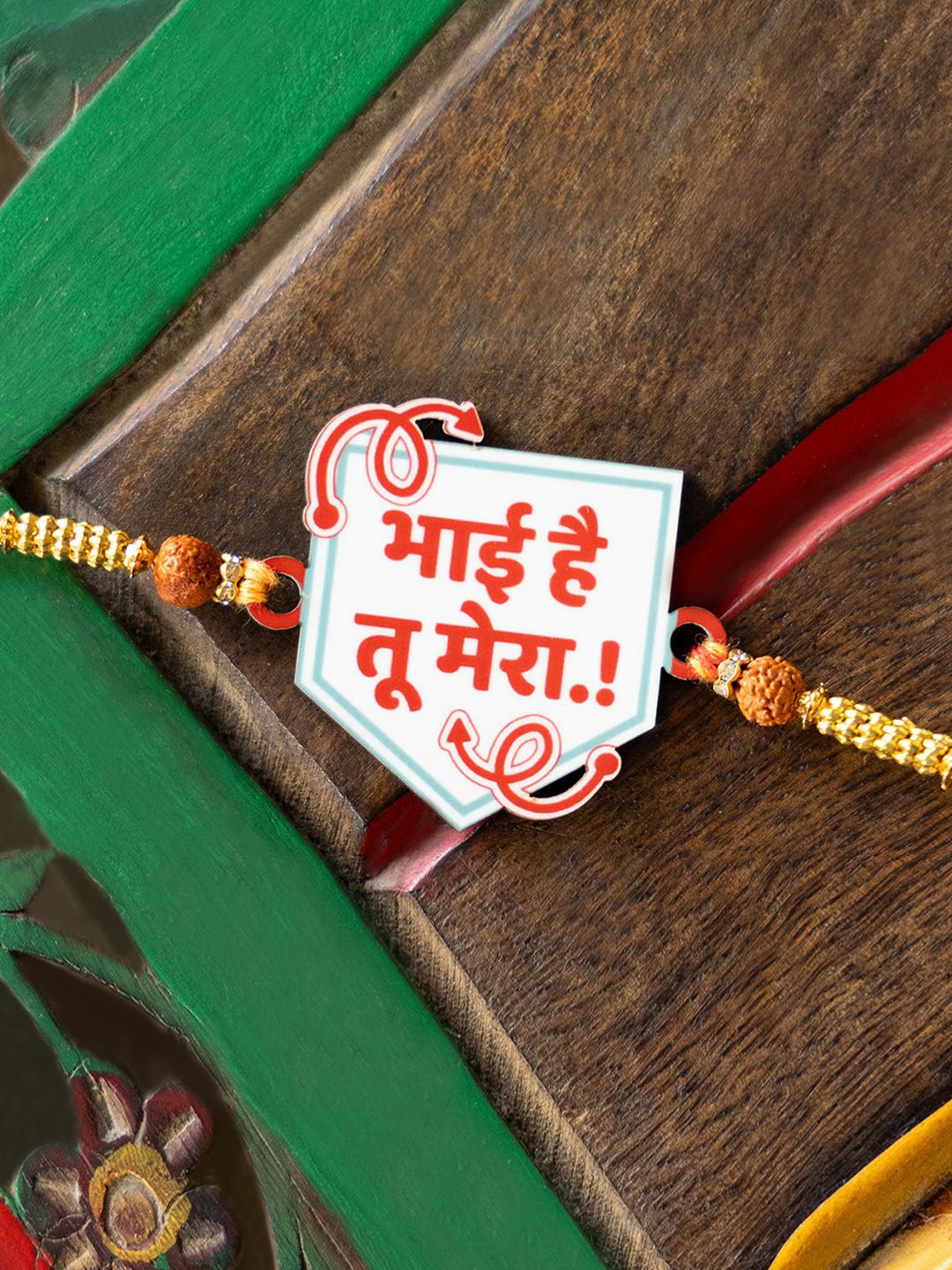 

ExclusiveLane Thread Rakhi, White