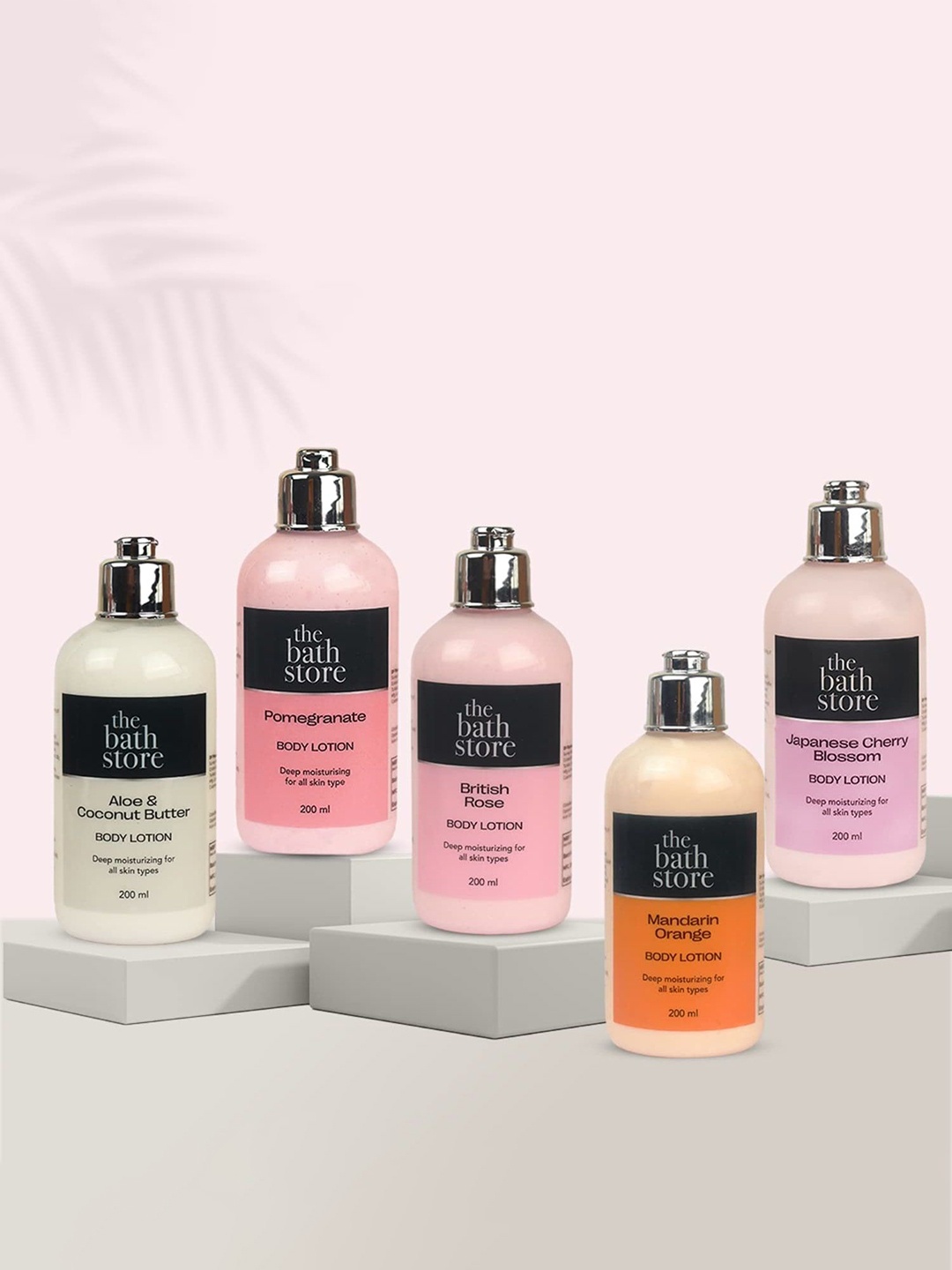 

The Bath Store Set Of 3 Pomegranate Body Lotion-200ml Each, Pink