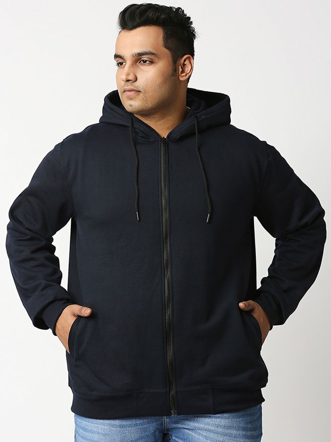 

Wear Your Opinion Men Hooded Sweatshirt, Navy blue