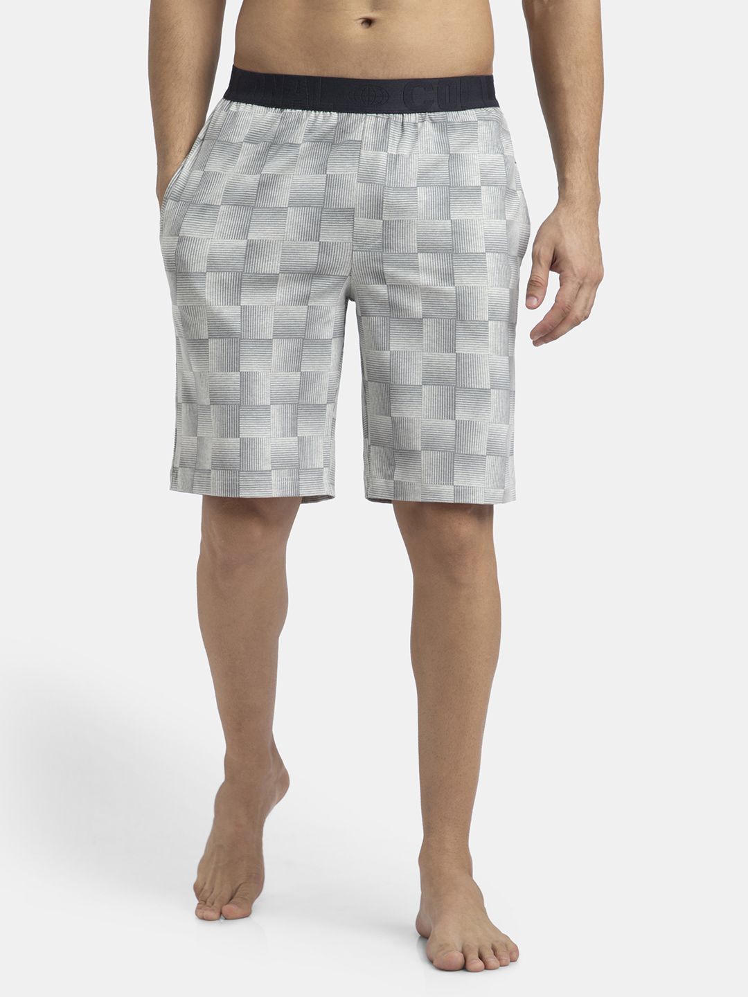 

Jockey Men Checked Modal Technology Shorts, Silver