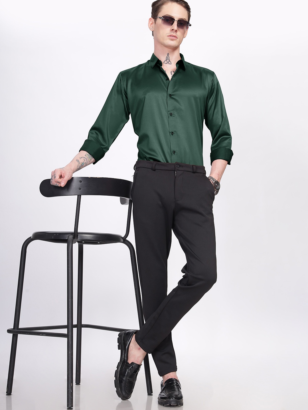

HAMPTONS Men Opaque Casual Shirt, Green