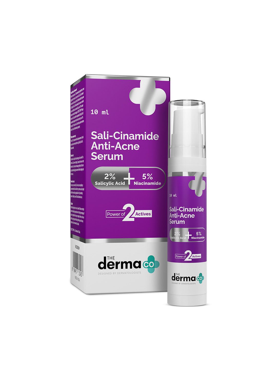 

The Derma co. Sali-Cinamide Anti-Acne Face Serum- 10 ml, Purple