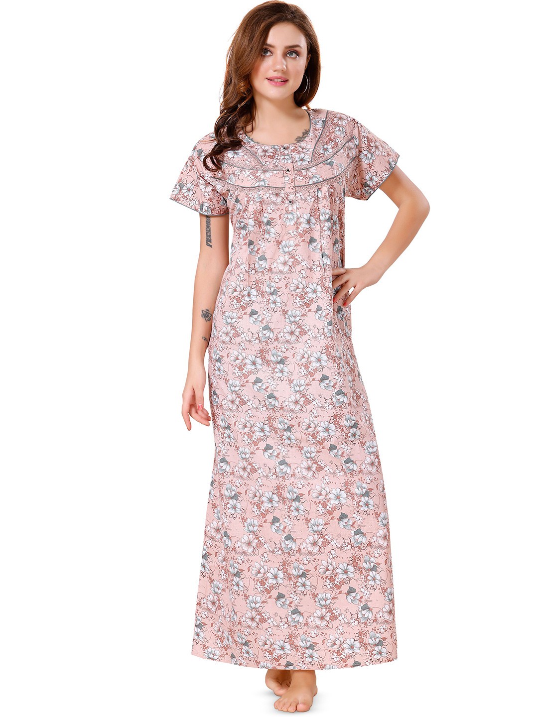 

Soulemo Printed Maxi Nightdress, Brown