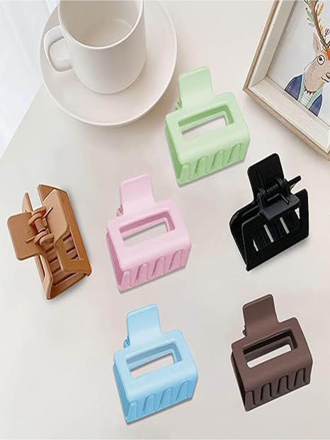 

Xivir Set Of 6 Women Claw Clips, Black