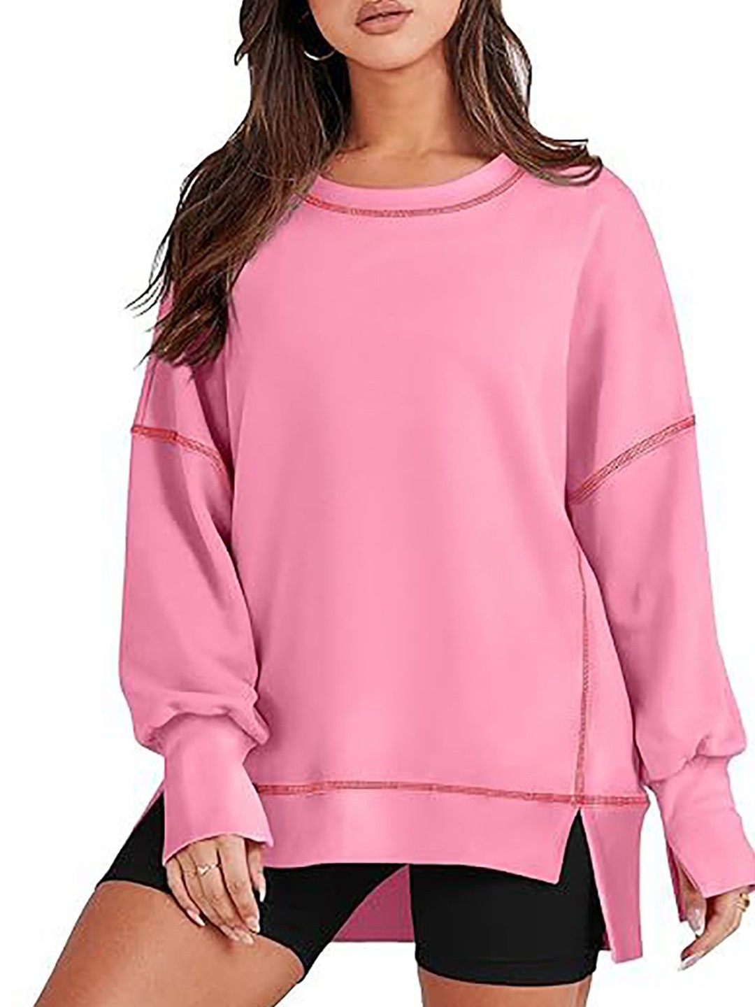 

StyleCast x Revolte Women Sweatshirt, Pink