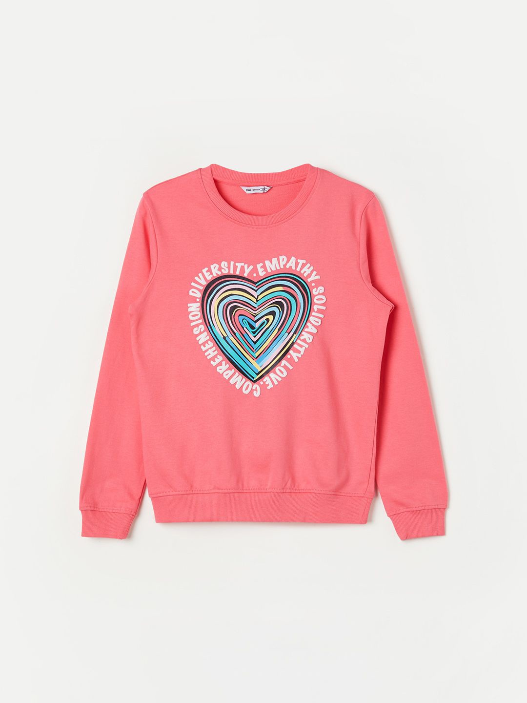 

Fame Forever by Lifestyle Girls Printed Sweatshirt, Coral