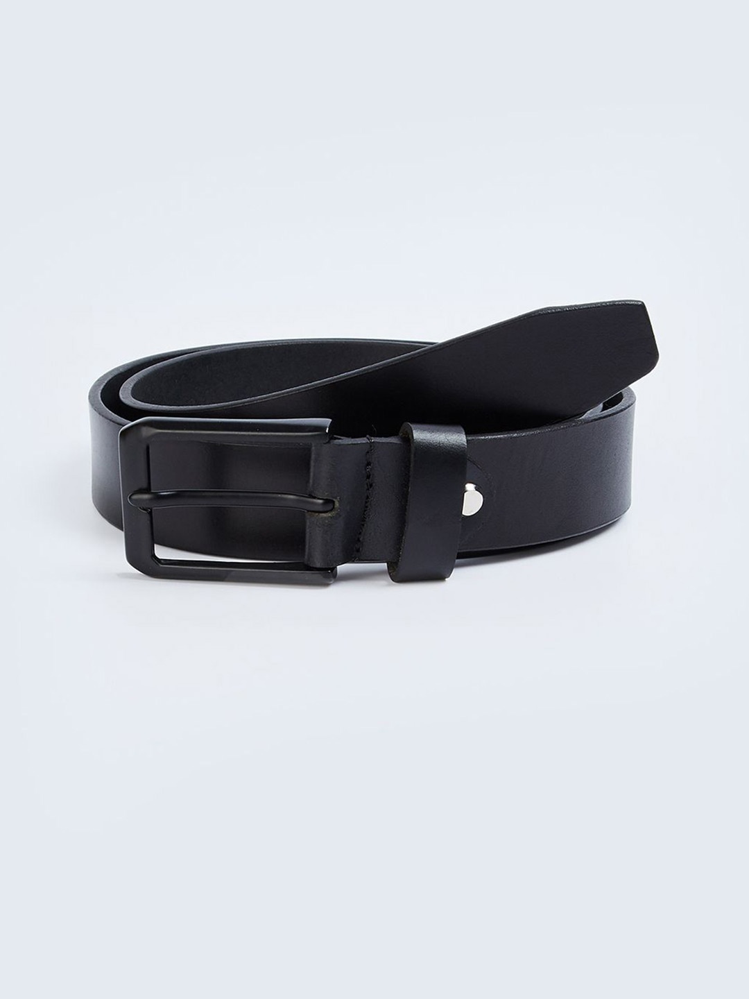

max Men Leather Belt, Black