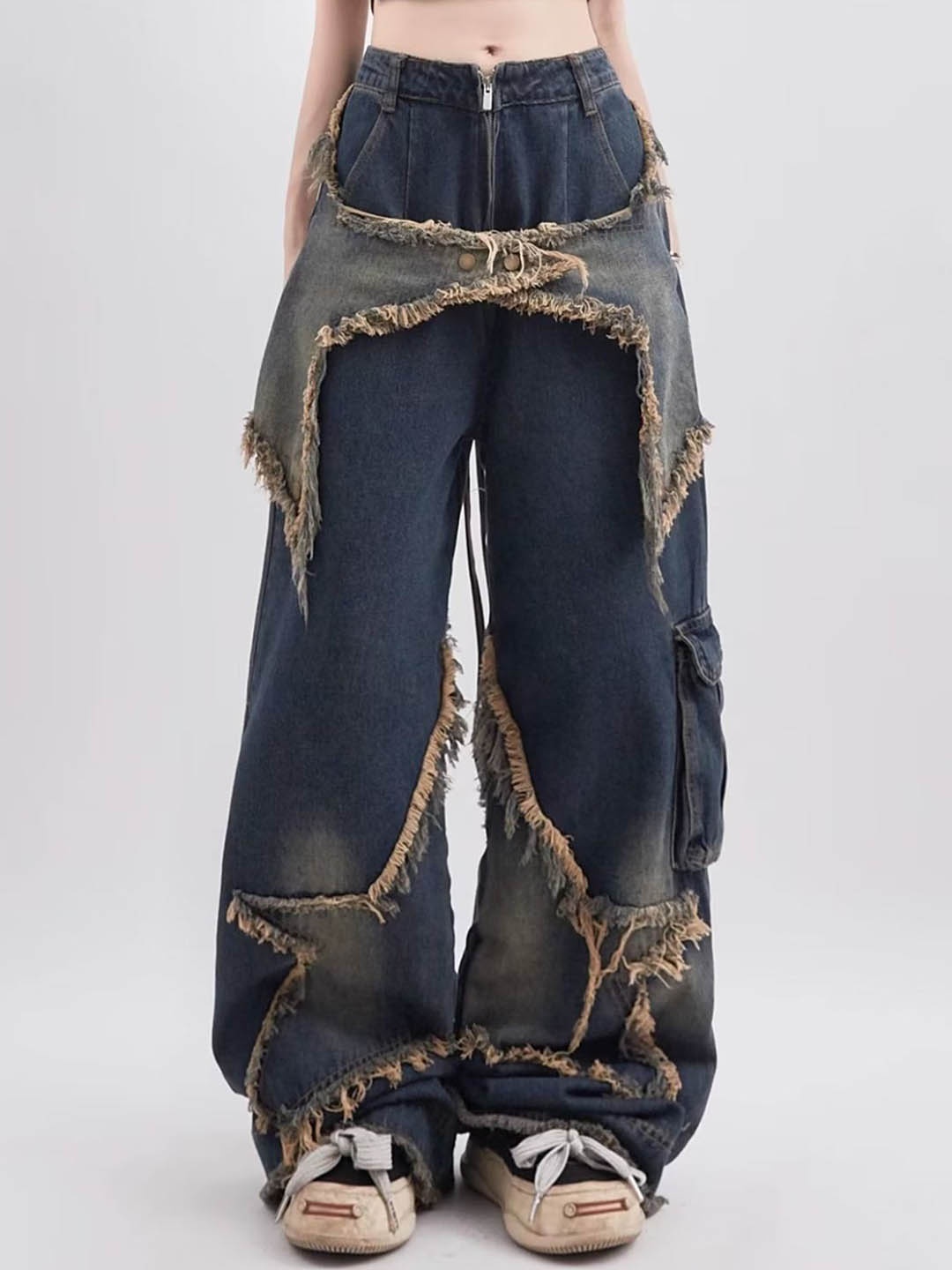 

LULU & SKY Women Wide Leg Jeans, Blue