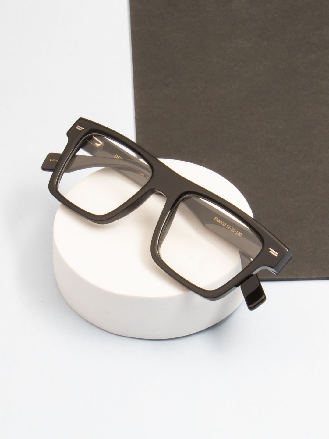 

Ted Smith Unisex 100% Acetate Full Rim Square Frames, Black