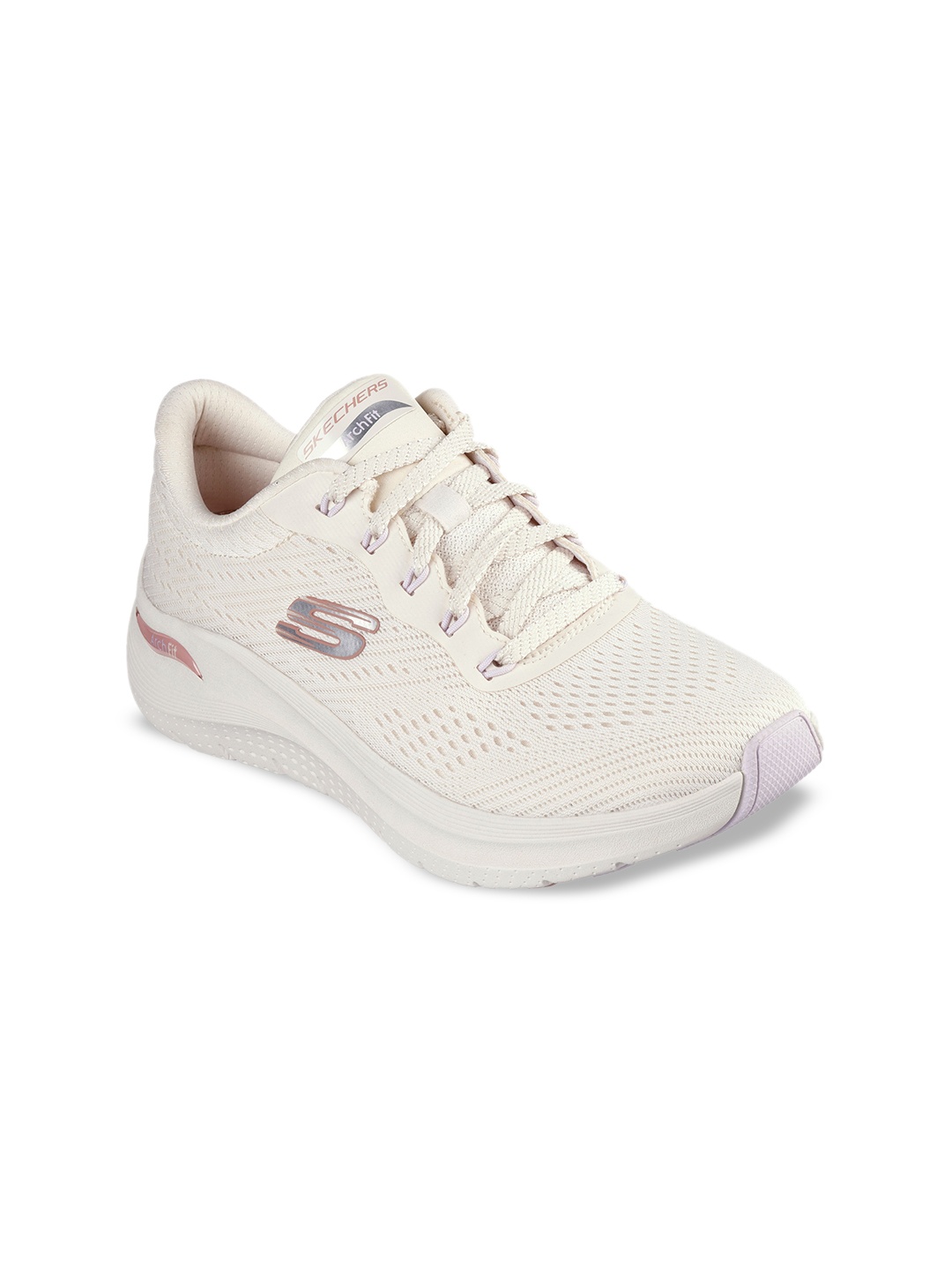 

Skechers ARCH FIT 2.0 - BIG LEAGUE Women Printed Lace-Ups Sneakers, Beige