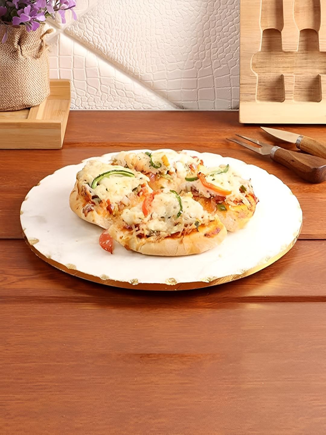 

NikkisPride White Marble Serving Food Platter