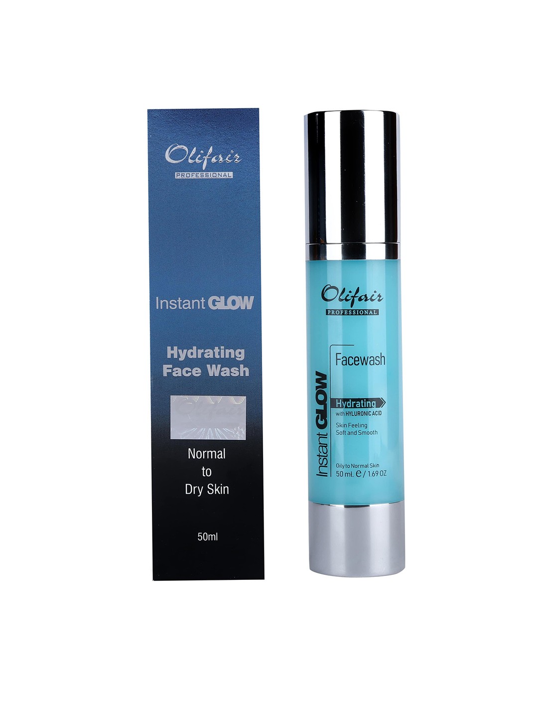 

Olifair Instant Glow Hydrating Face Wash With Hyaluronic Acid-50ml, Blue