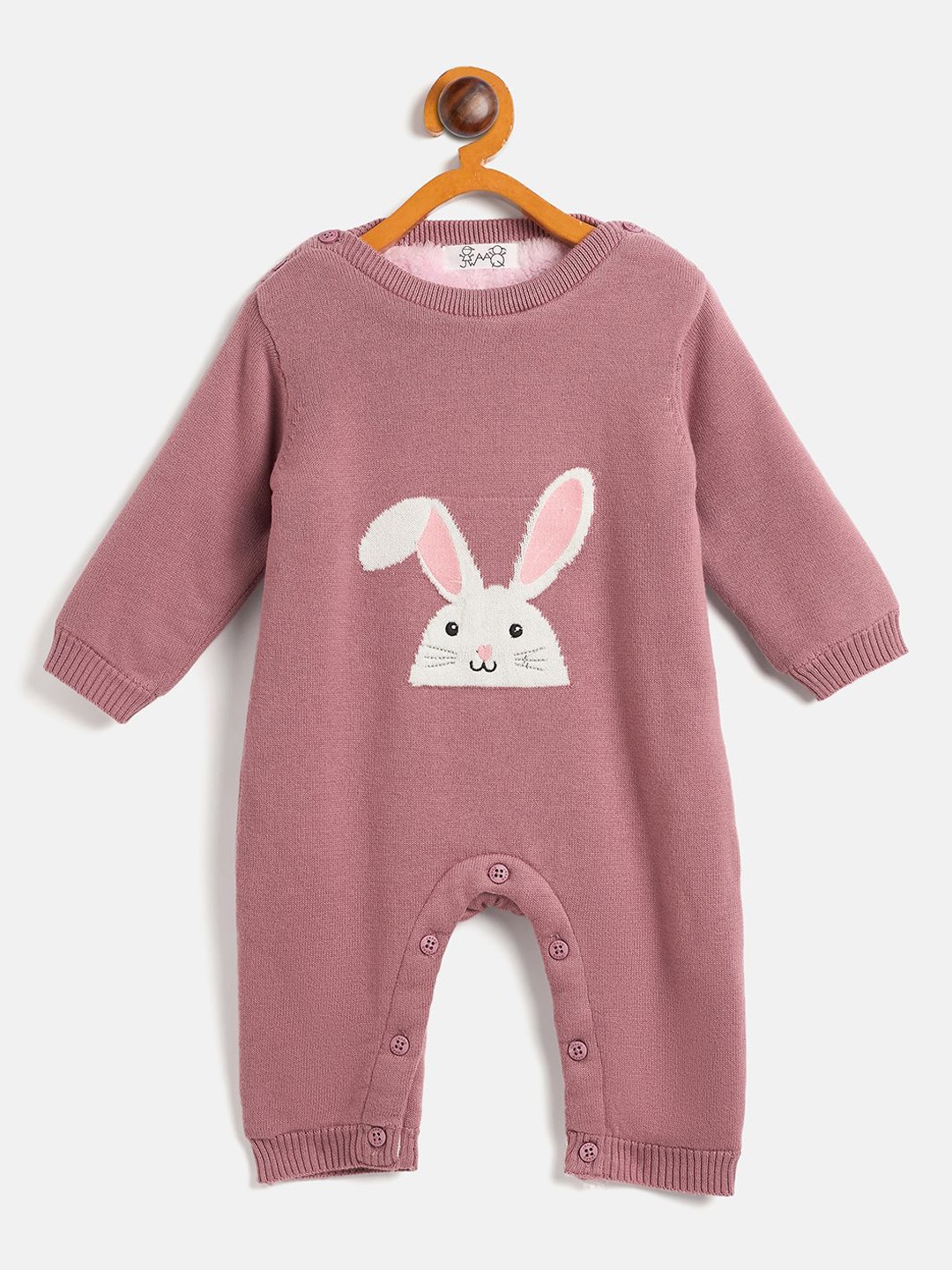 

JWAAQ Infants Printed Winter Rompers, Pink