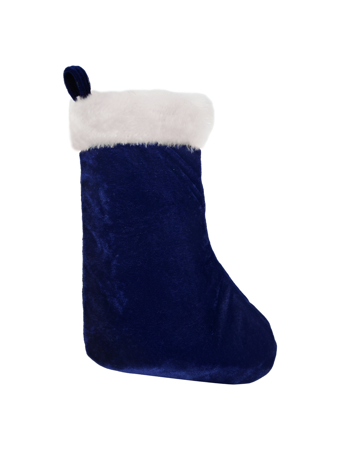 

Home Heart Blue & White Velvet Christmas Socks