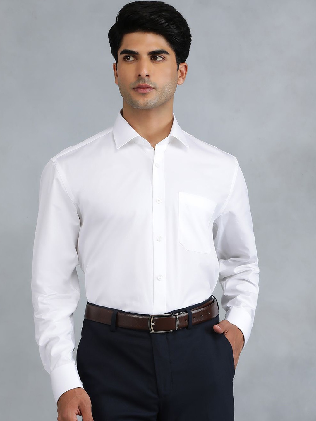 

JADE BLUE Men Opaque Casual Shirt, White