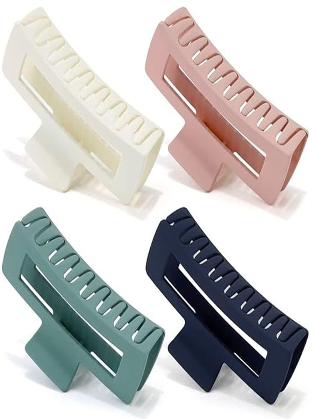 

Softwrap Women Set of 4 Claw Clip, Blue