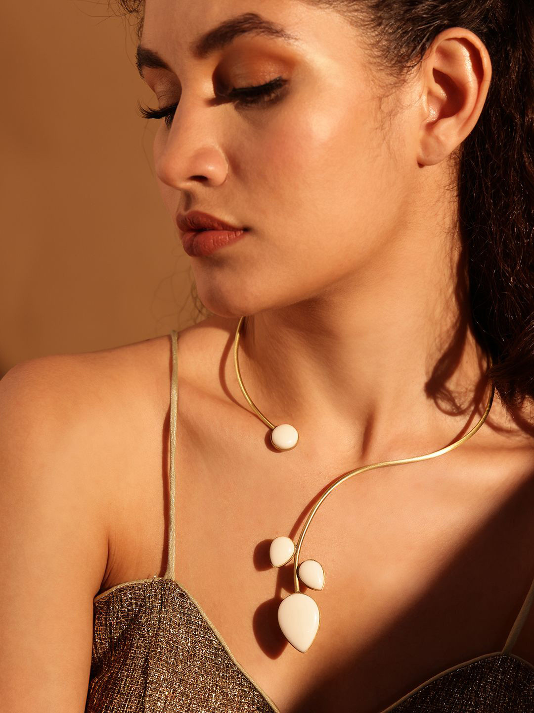 

VOGUE PANASH Brass Gold-Plated Necklace