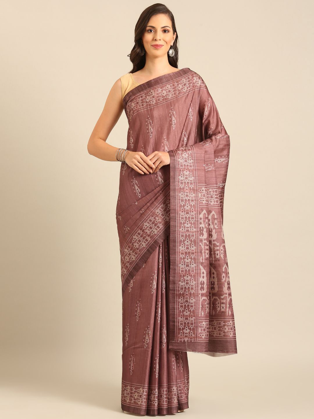 

Fashion Petals Ethnic Motifs Saree, Burgundy