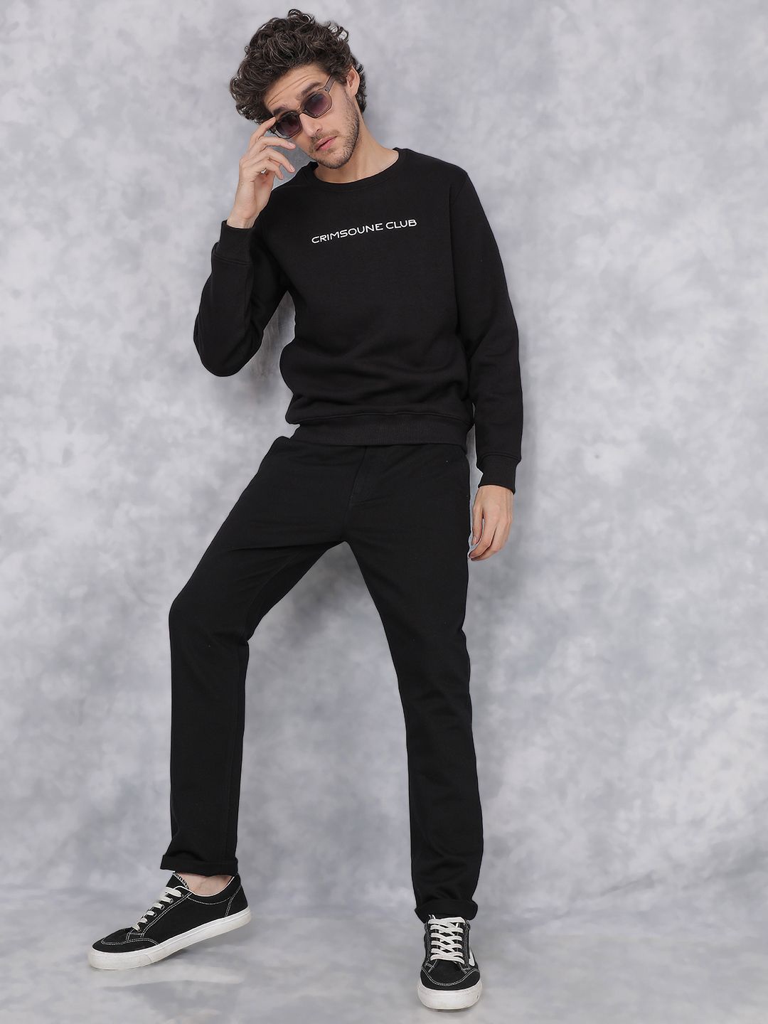 

Crimsoune Club Men Printed Sweatshirt, Black