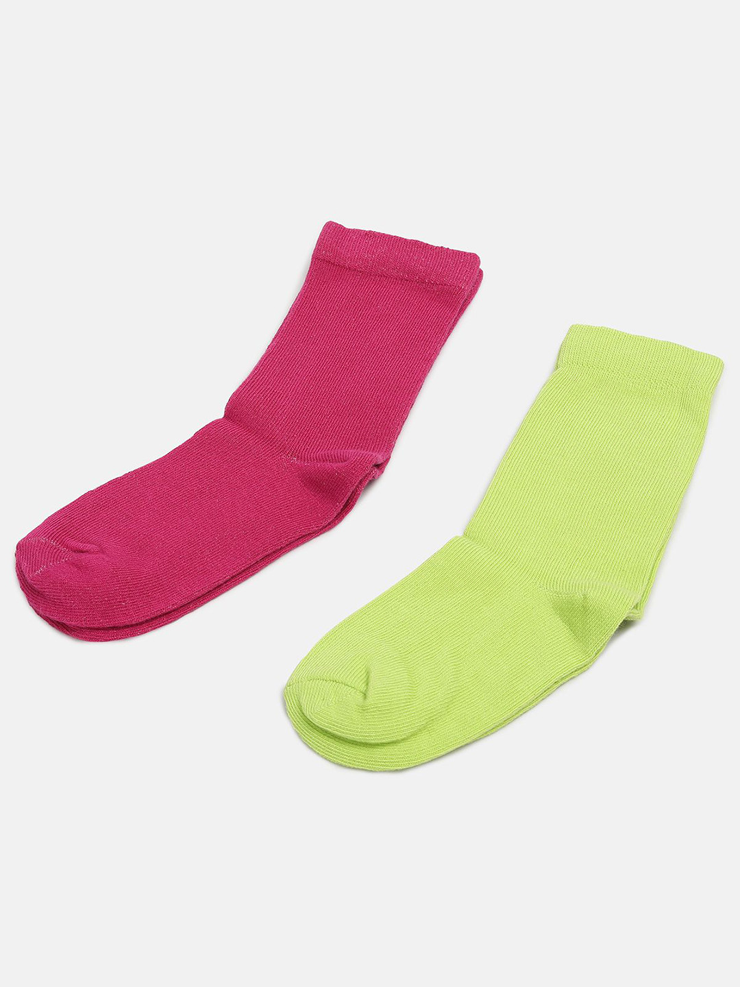 

MINI KLUB Girls Pack Of 2 Calf-length Socks, Green