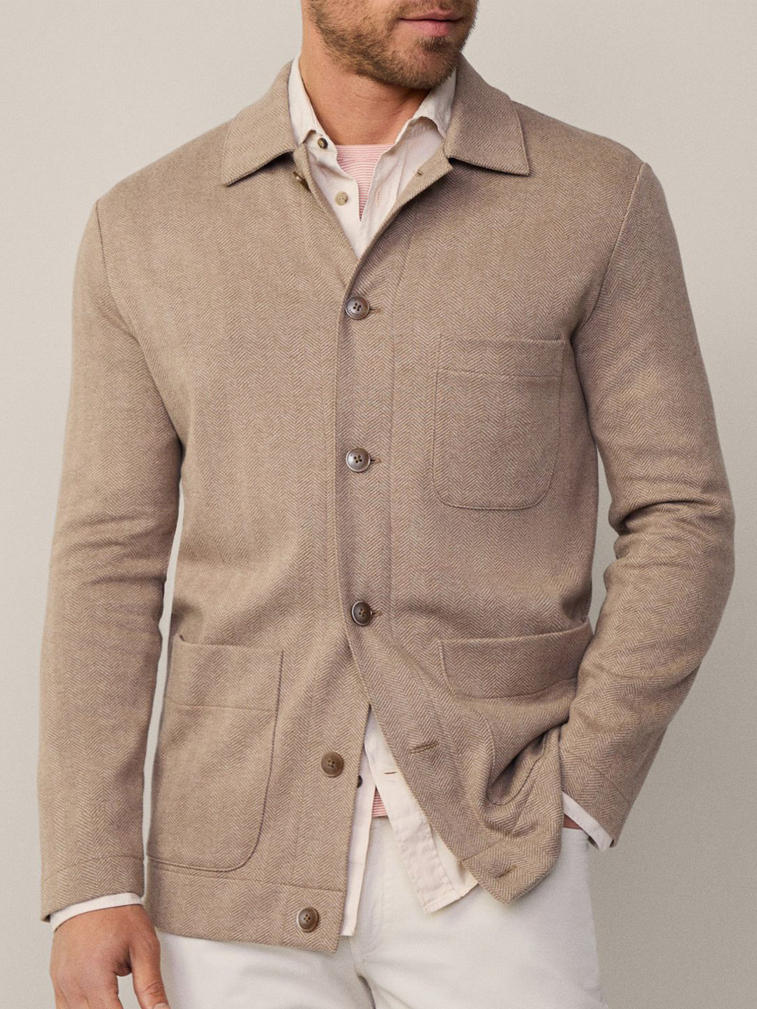 

HACKETT LONDON Men Slim Fit Opaque Casual Shirt, Brown