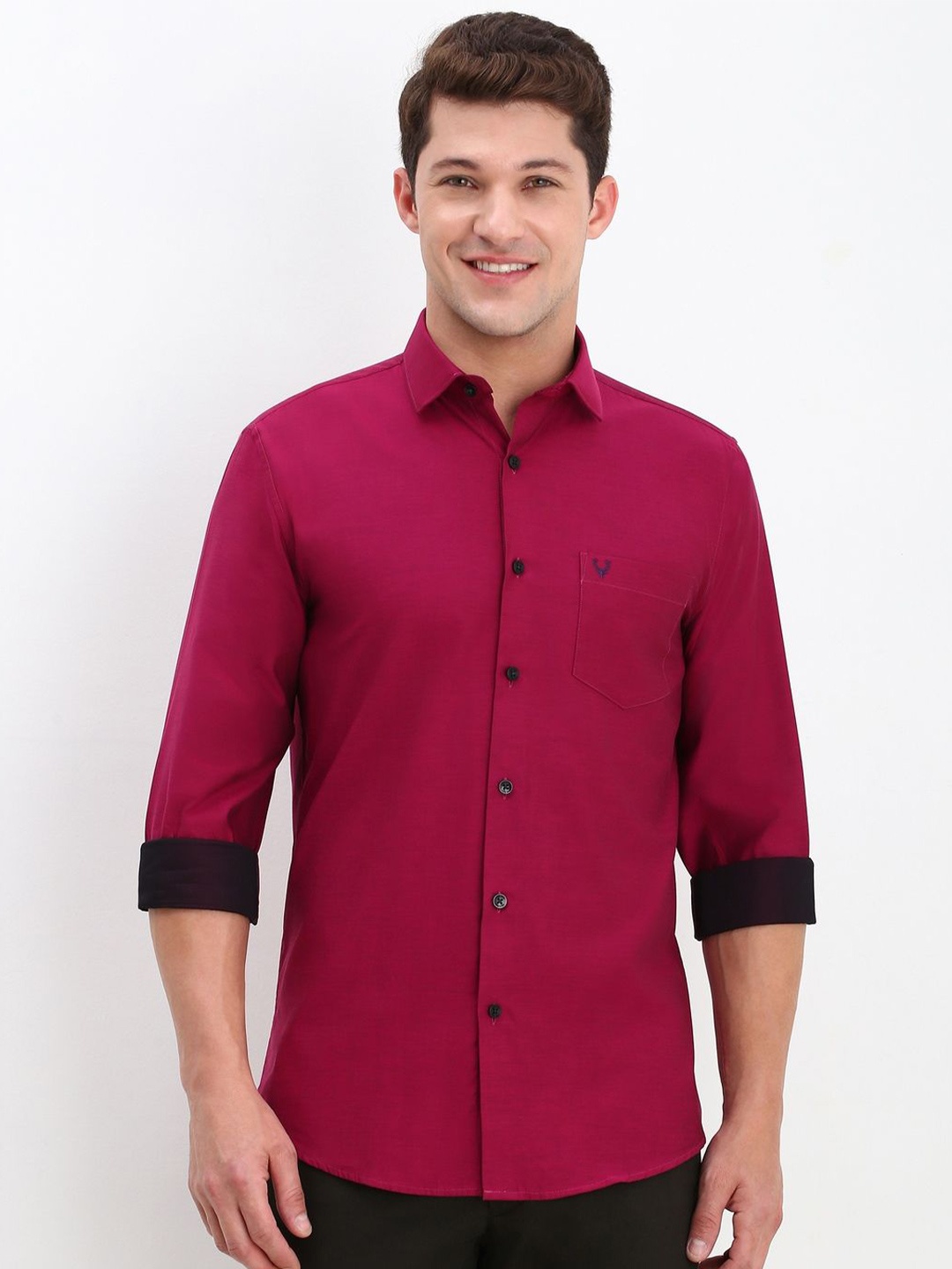 

Allen Solly Men Slim Fit Opaque Casual Shirt, Pink