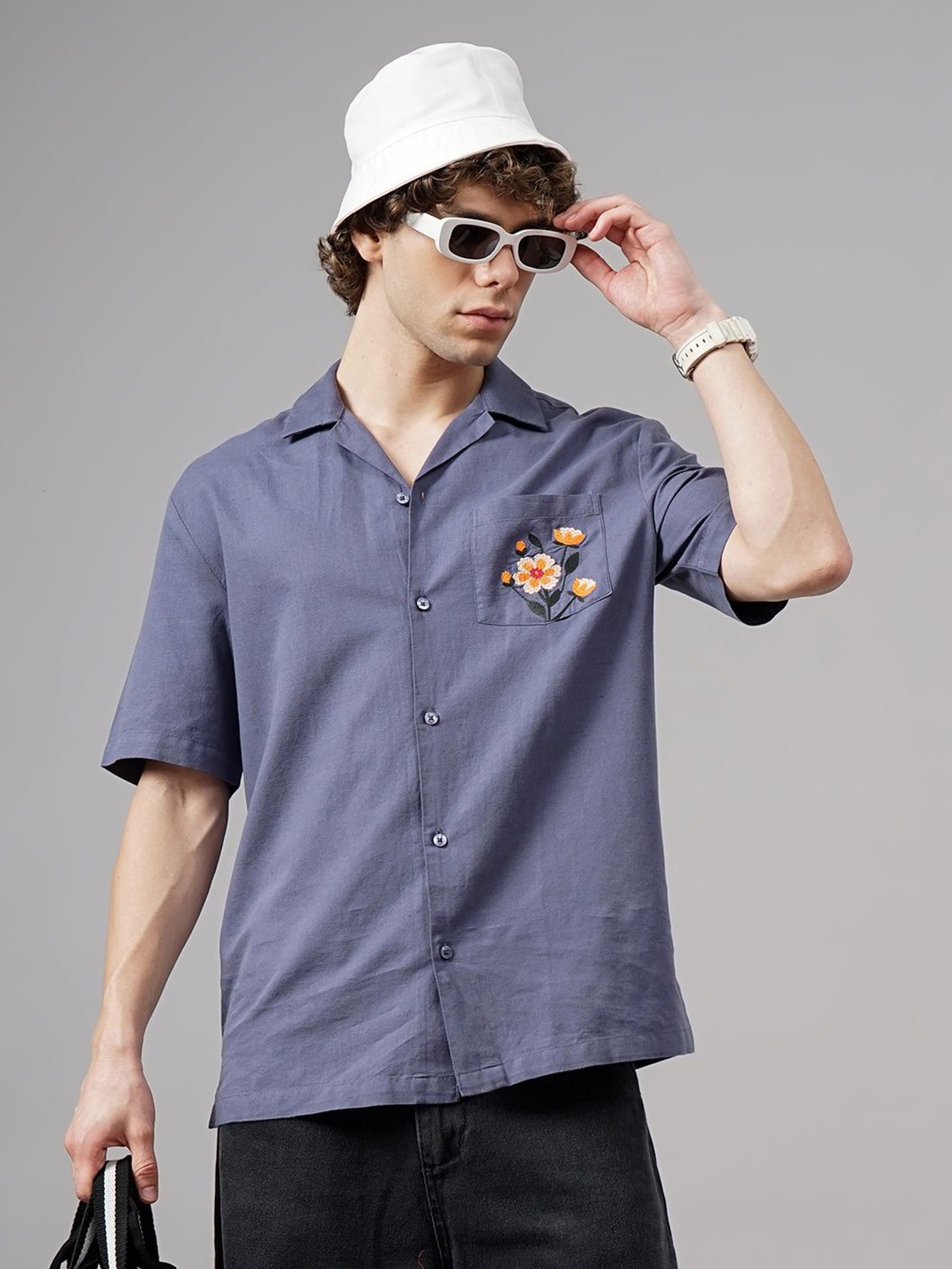 

British Club Men Standard Opaque Casual Shirt, Grey