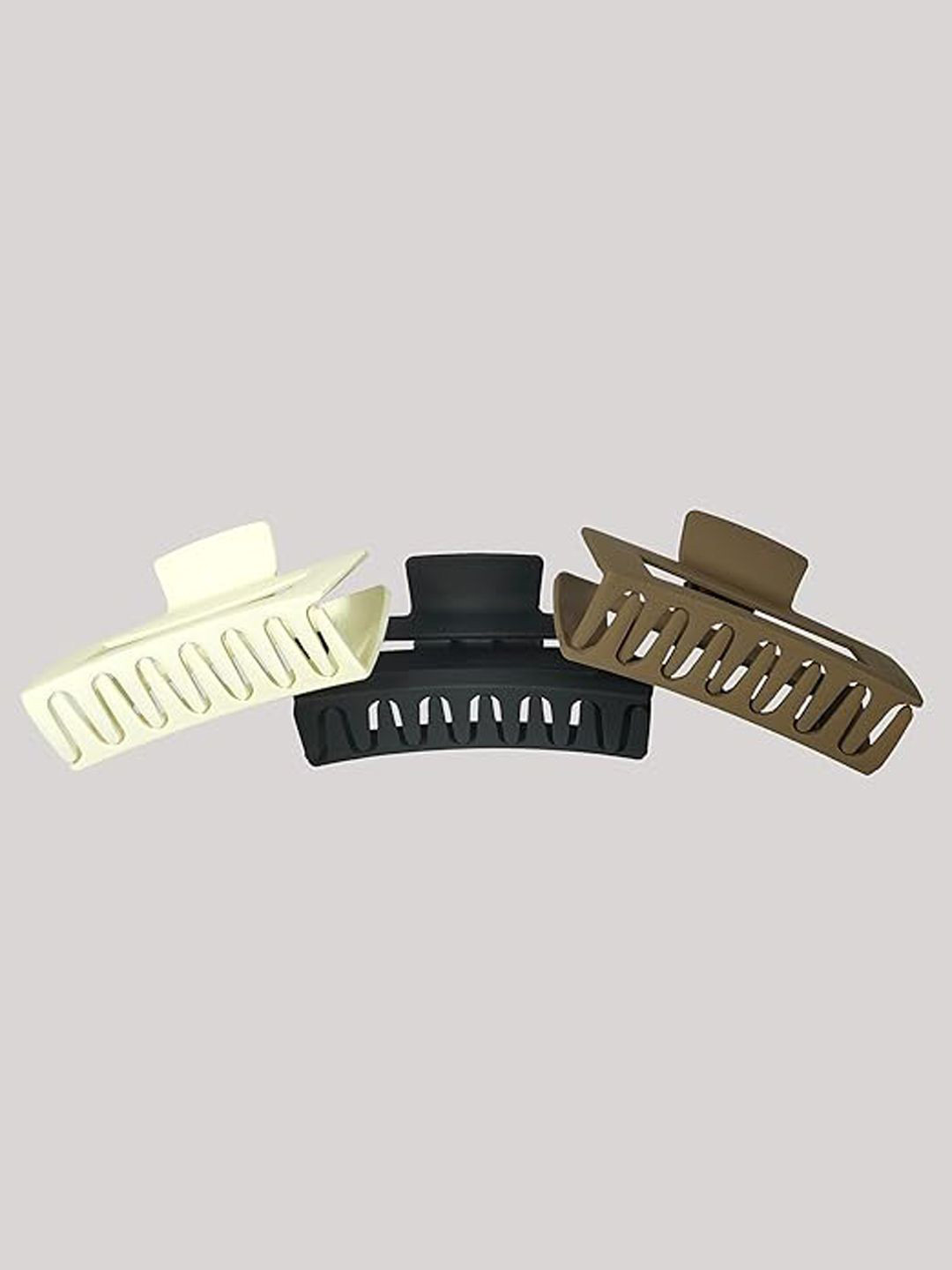 

Softwrap Women Set of 3 Claw Clip, Black