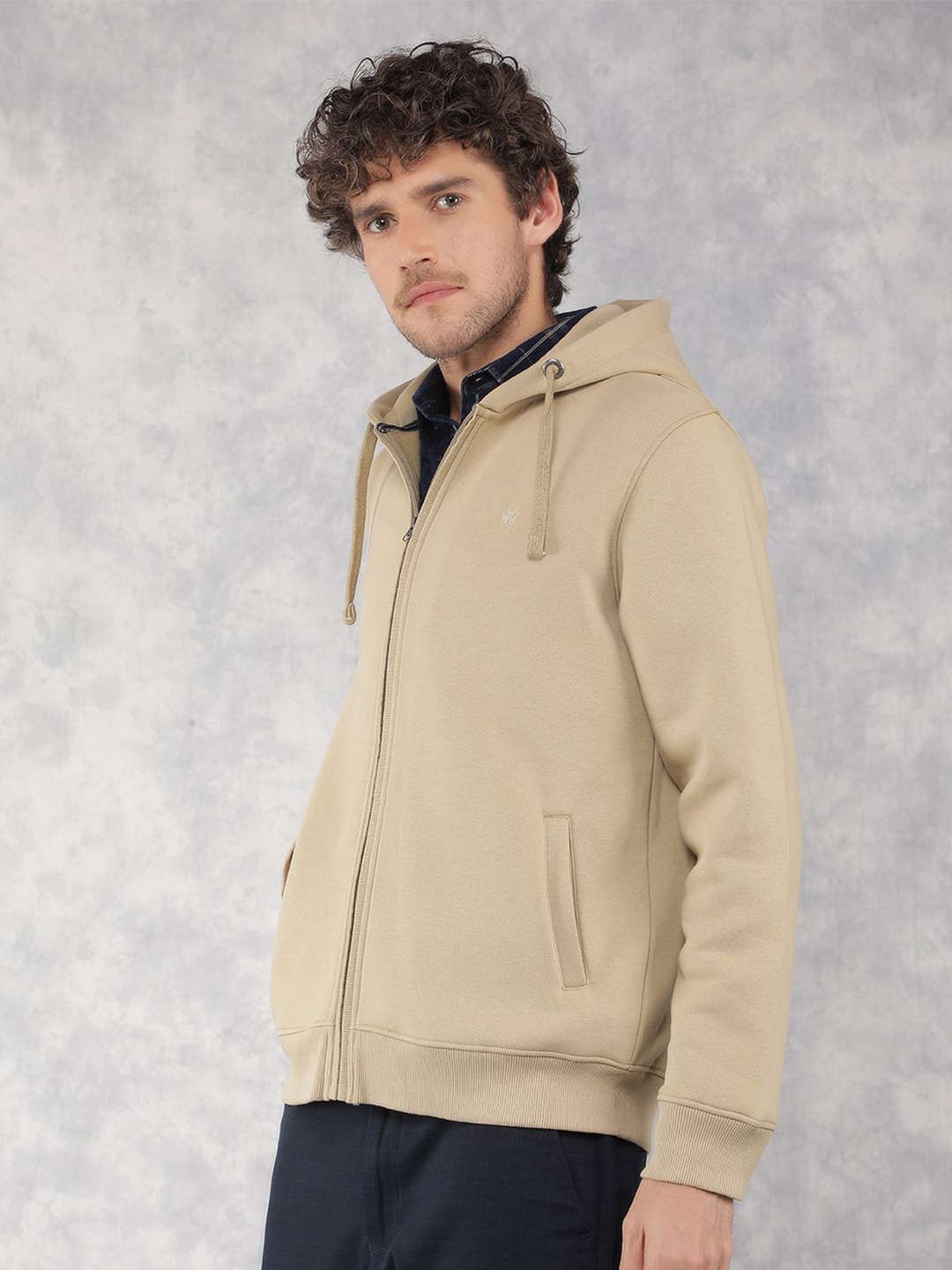 

Crimsoune Club Men Hooded Sweatshirt, Beige