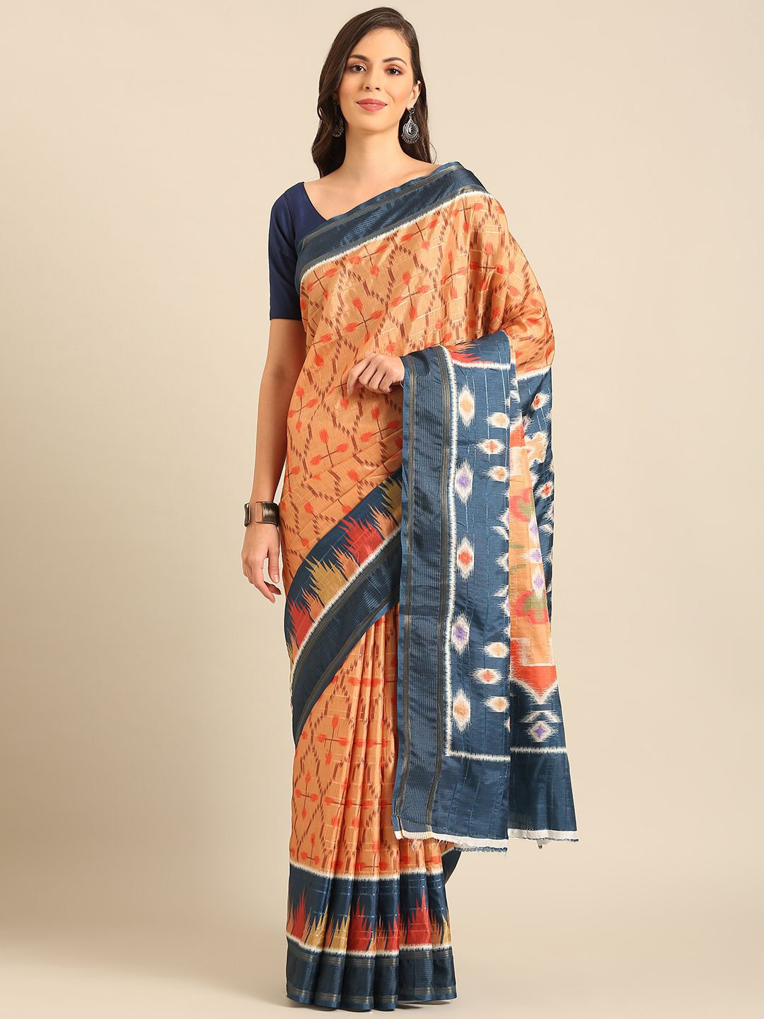 

Fashion Petals Zari Saree, Mustard