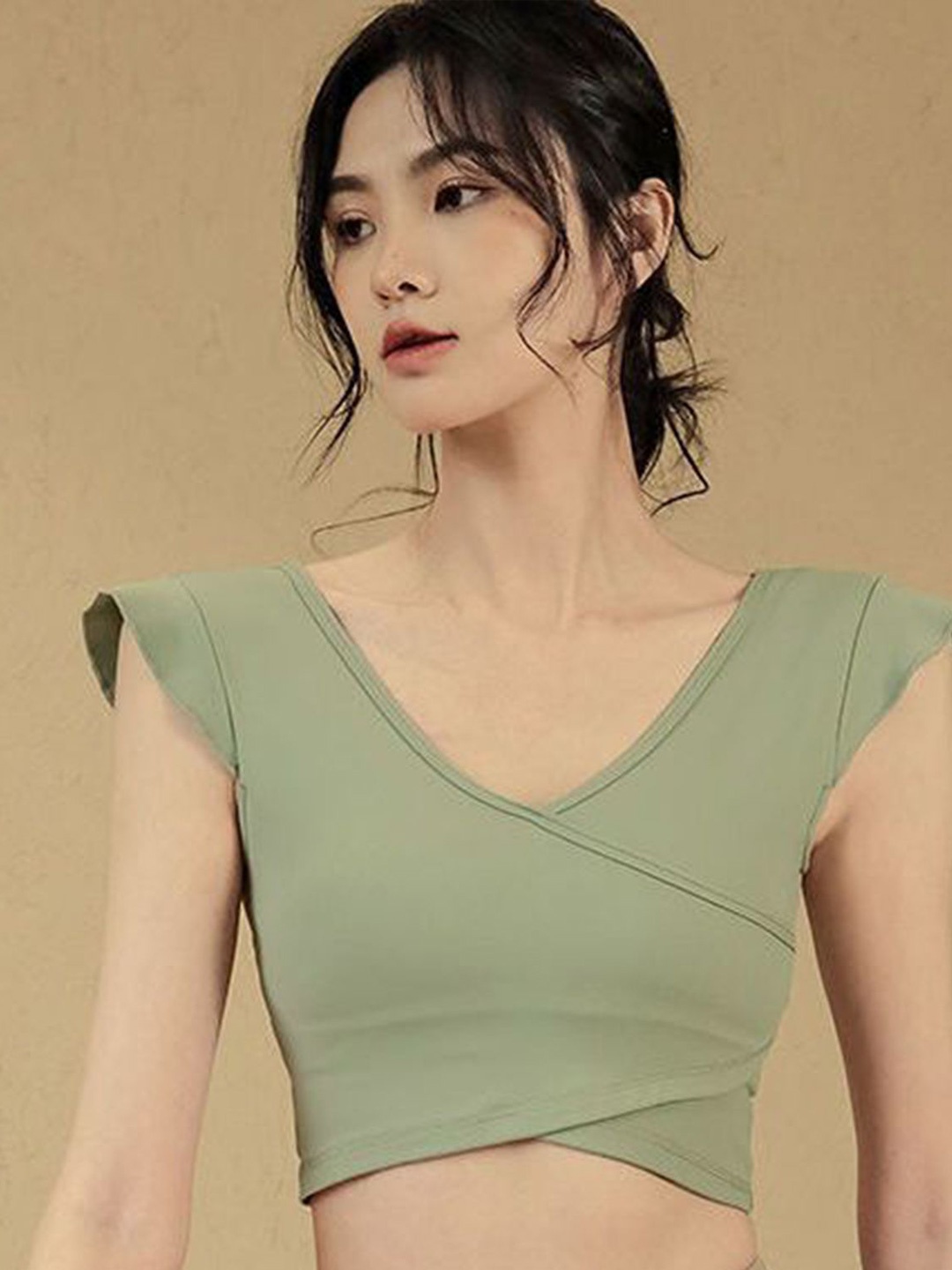 

LULU & SKY Crop Top, Green