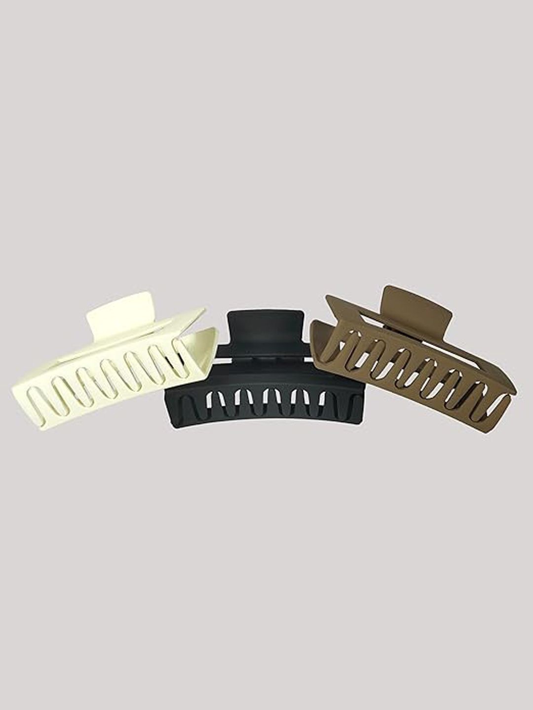

Xivir Women Set of 3 Claw Clip, Brown
