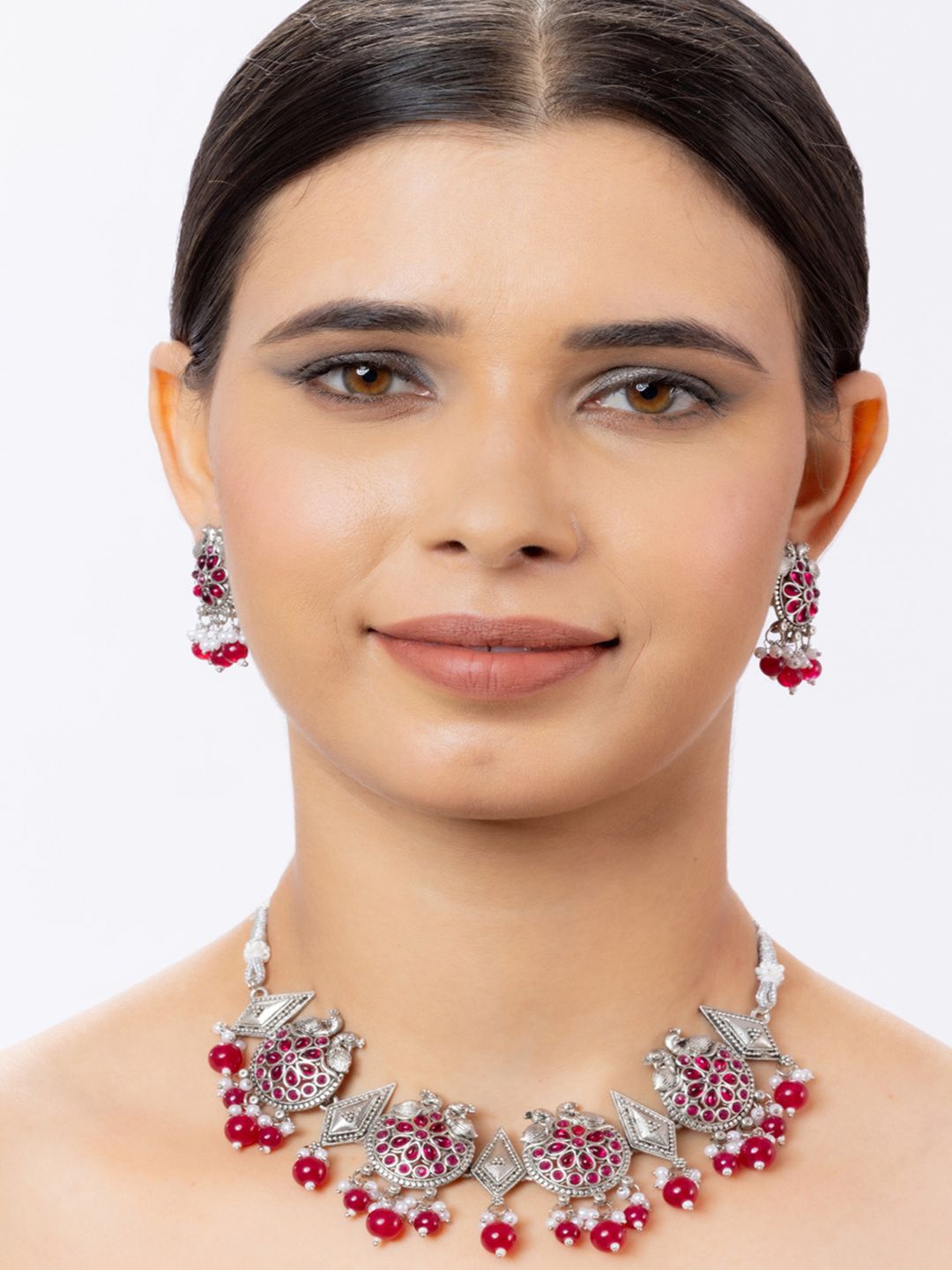 

Niscka Silver Silver-Plated Necklace