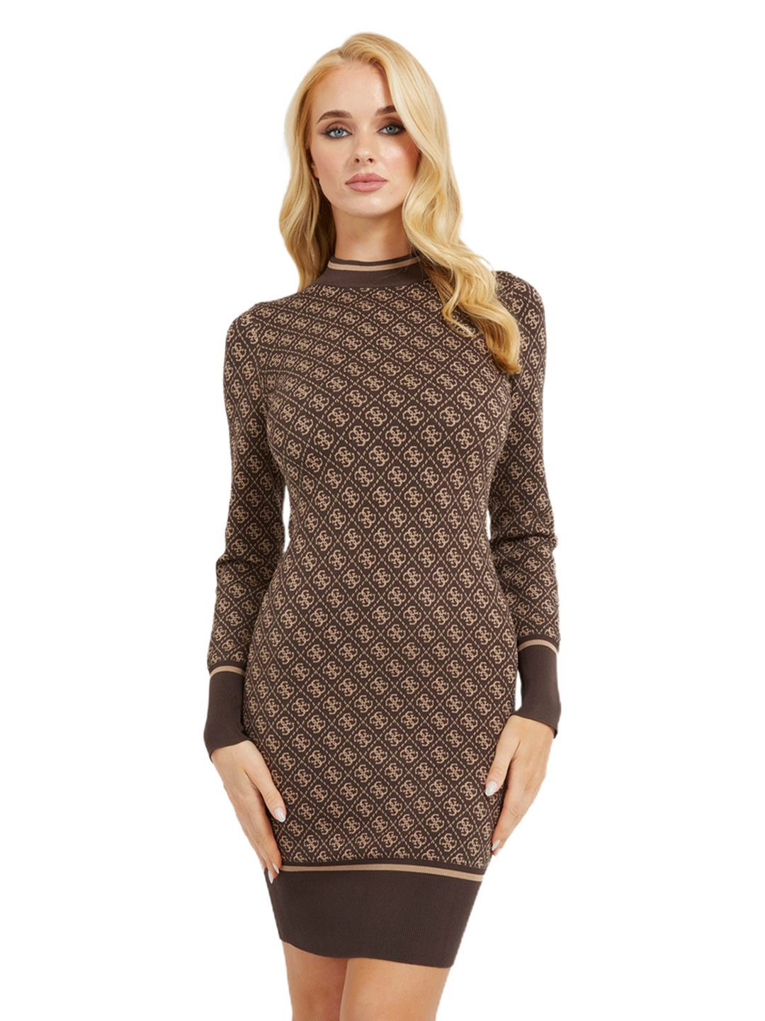 

GUESS Print Dress, Brown