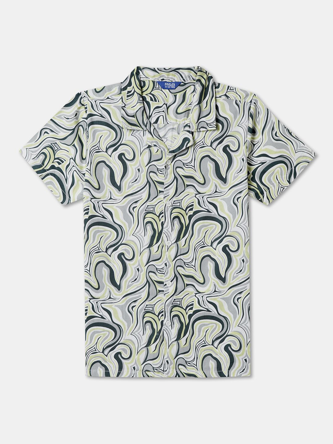 

R&B Girls Opaque Printed Casual Shirt, Multi