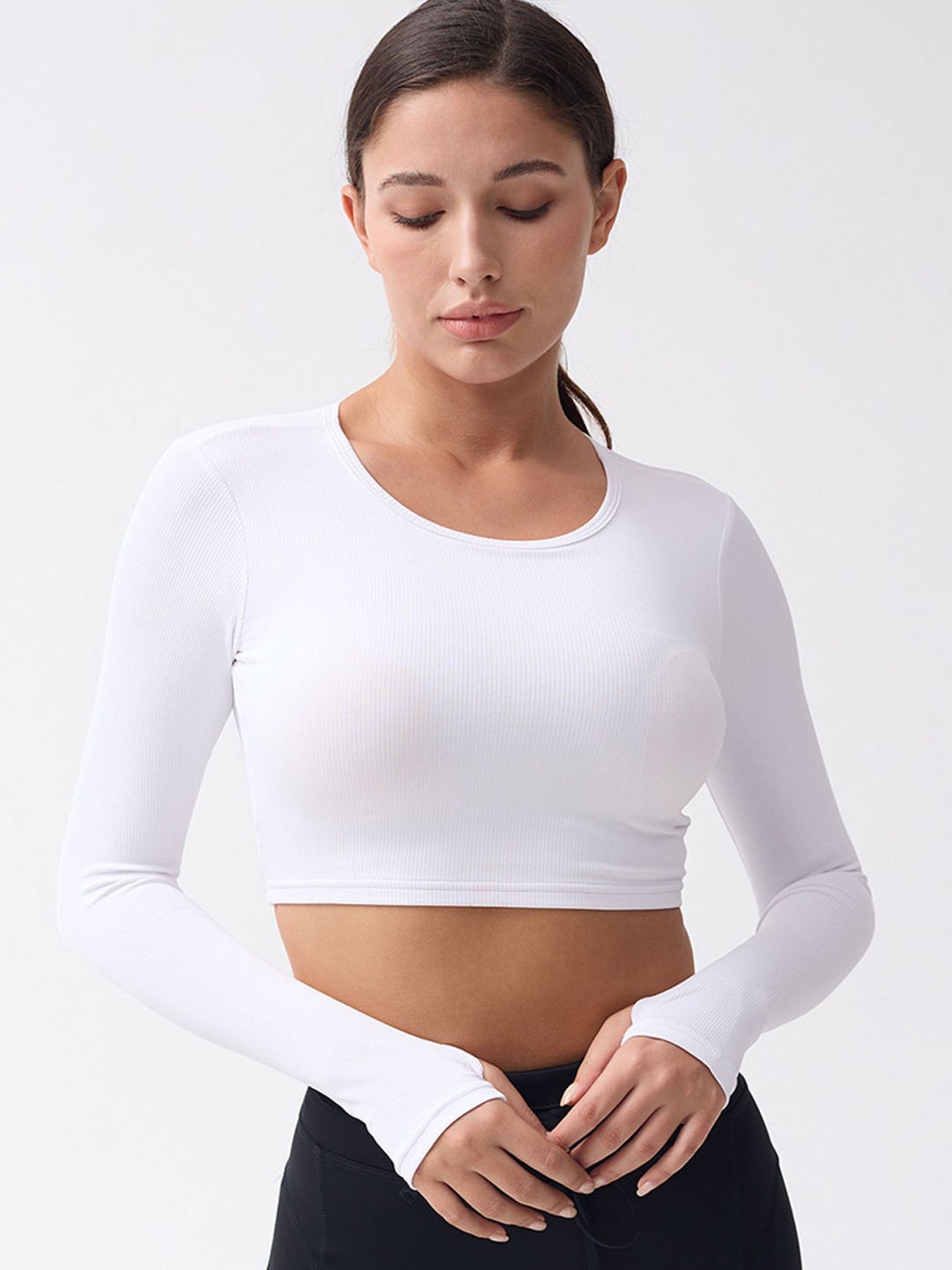 

LULU & SKY Crop Top, White