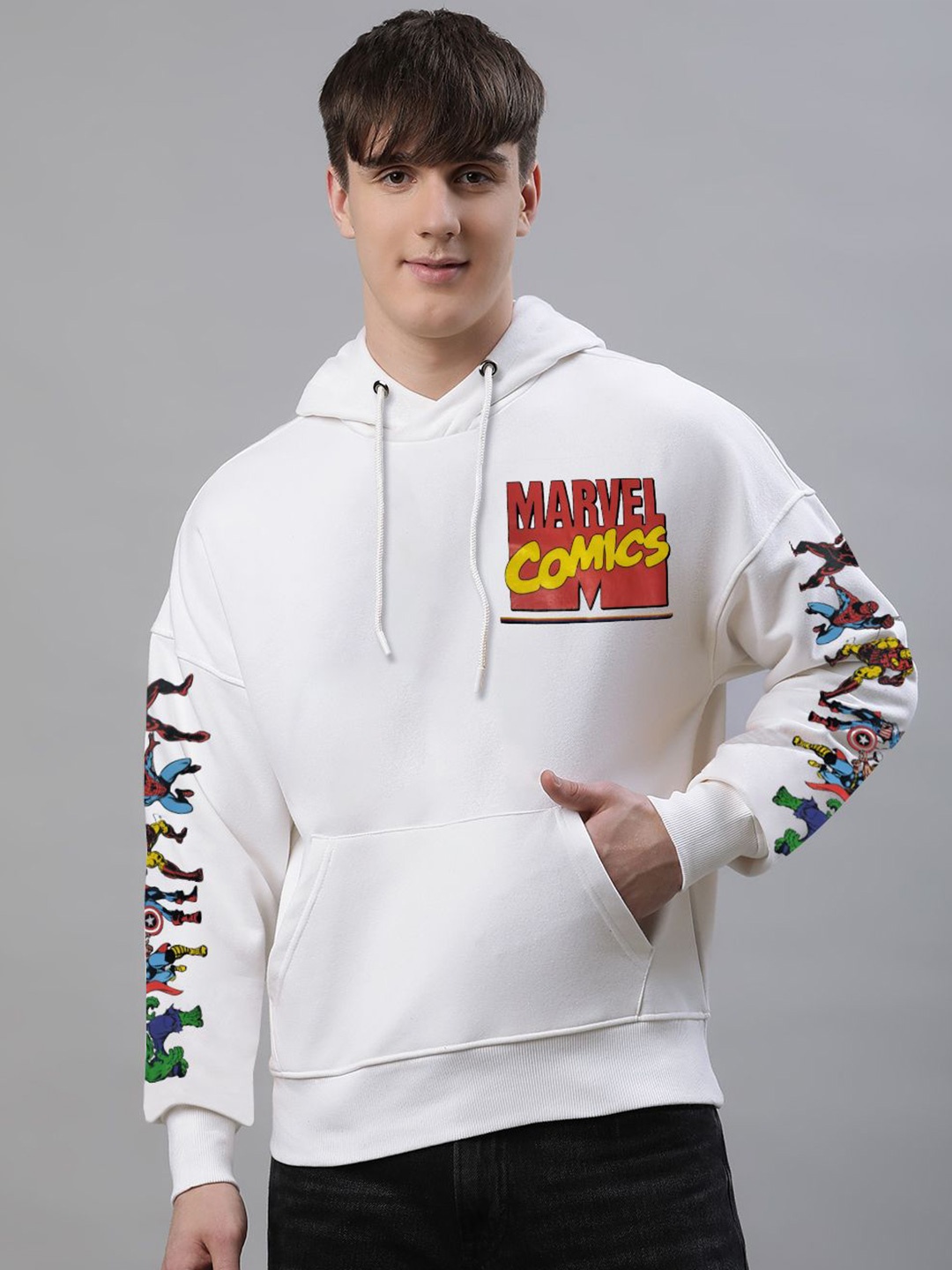 

Free Authority Marvel Comics Printed Hoodie, White
