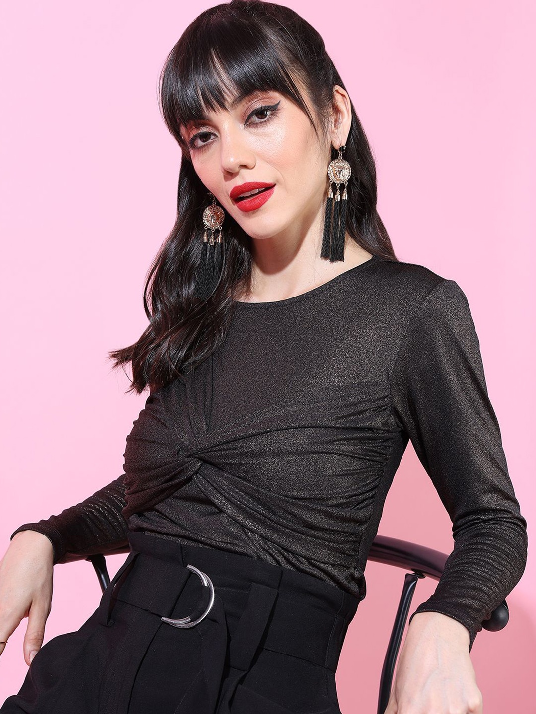 

Tokyo Talkies Top, Black