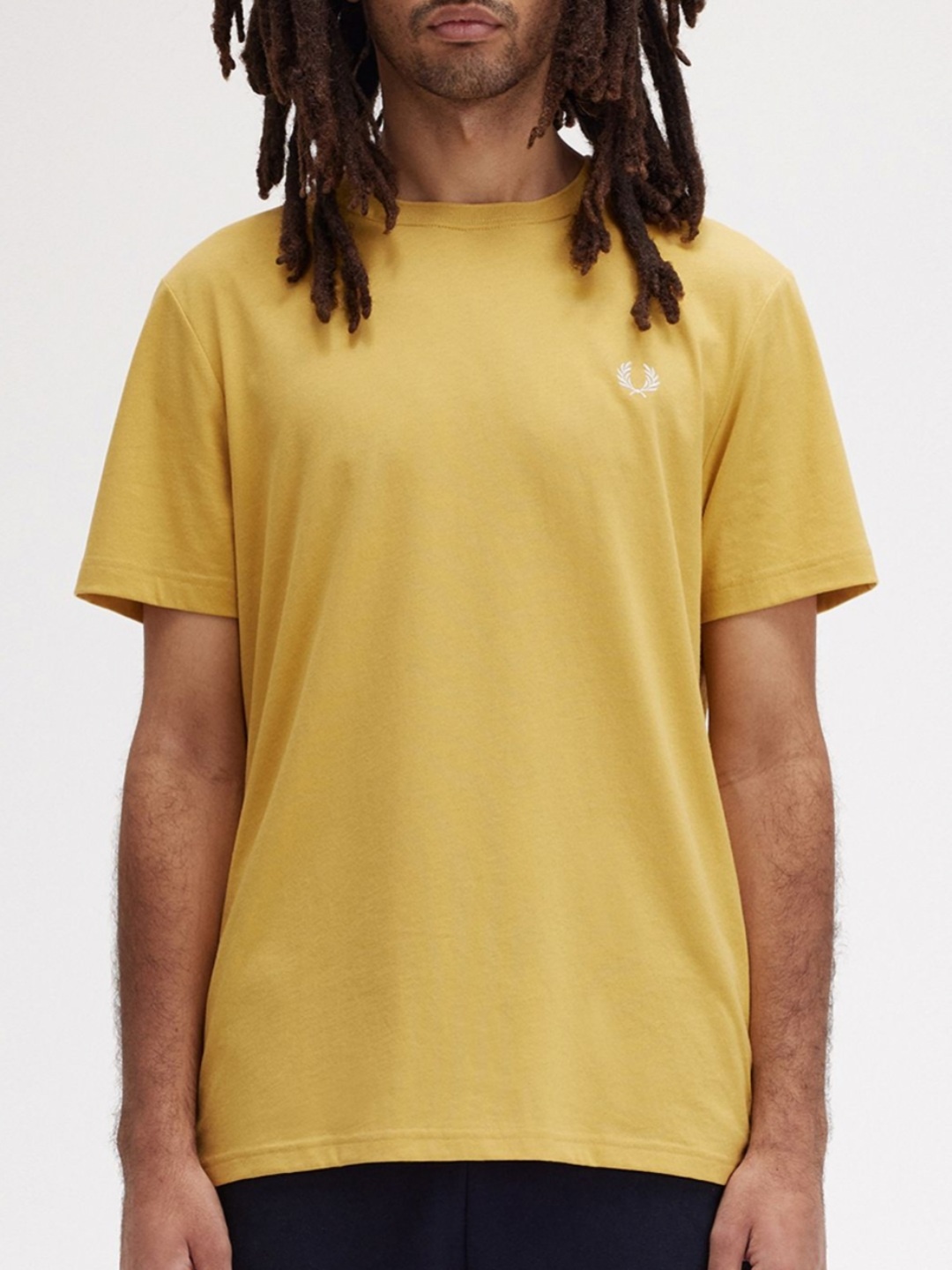 

Fred Perry Men High Neck T-shirt, Yellow