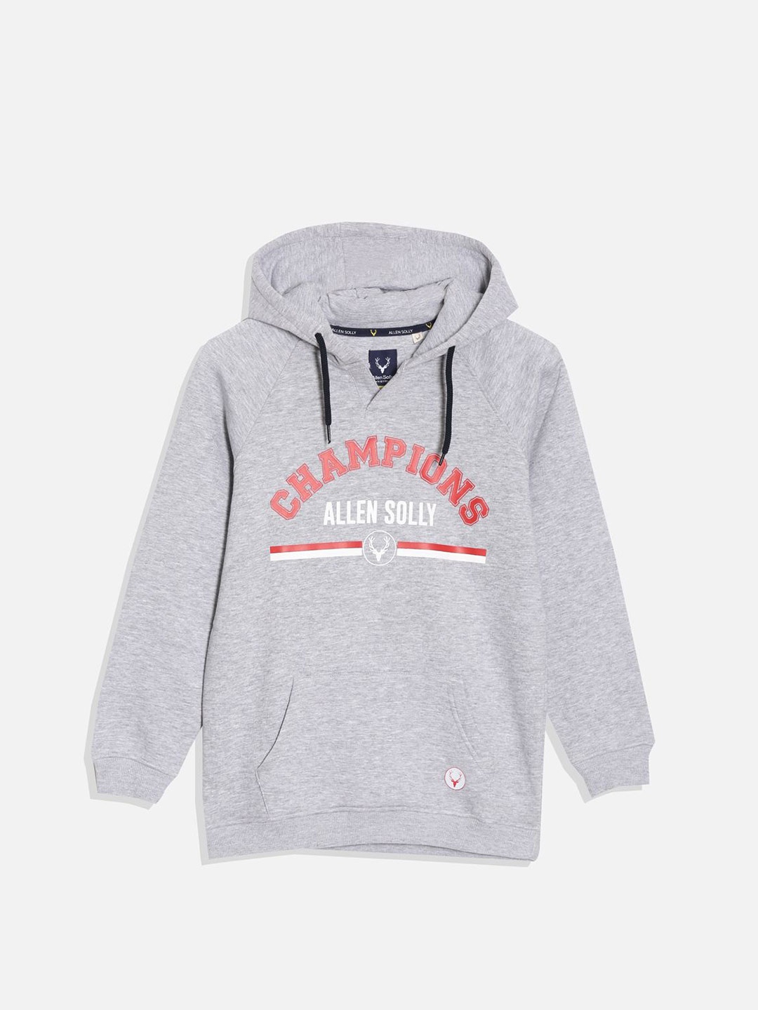 

Allen Solly Junior Boys Printed Hooded Sweatshirt, Grey