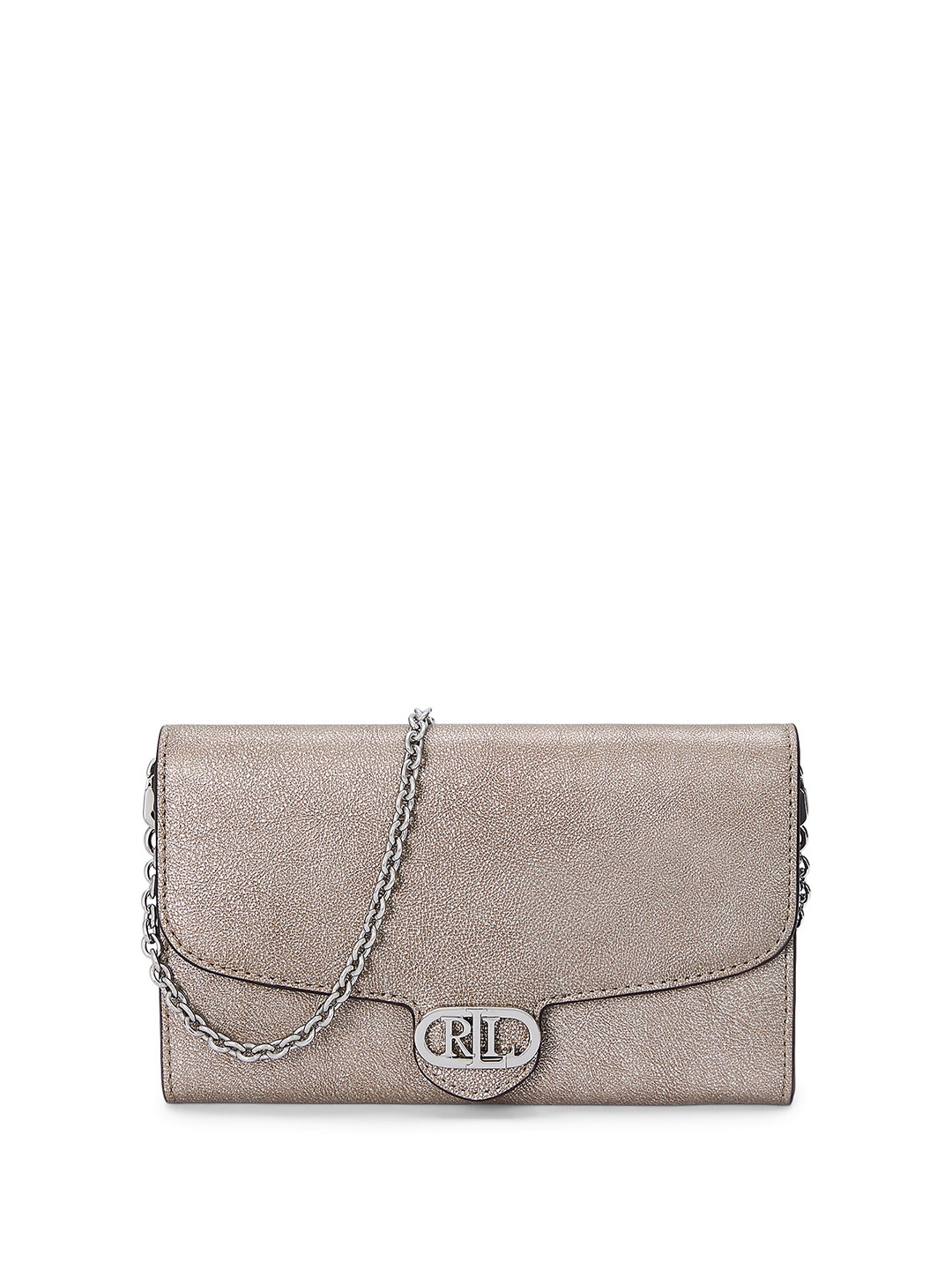 

Polo Ralph Lauren Leather Medium Adair Crossbody, Silver