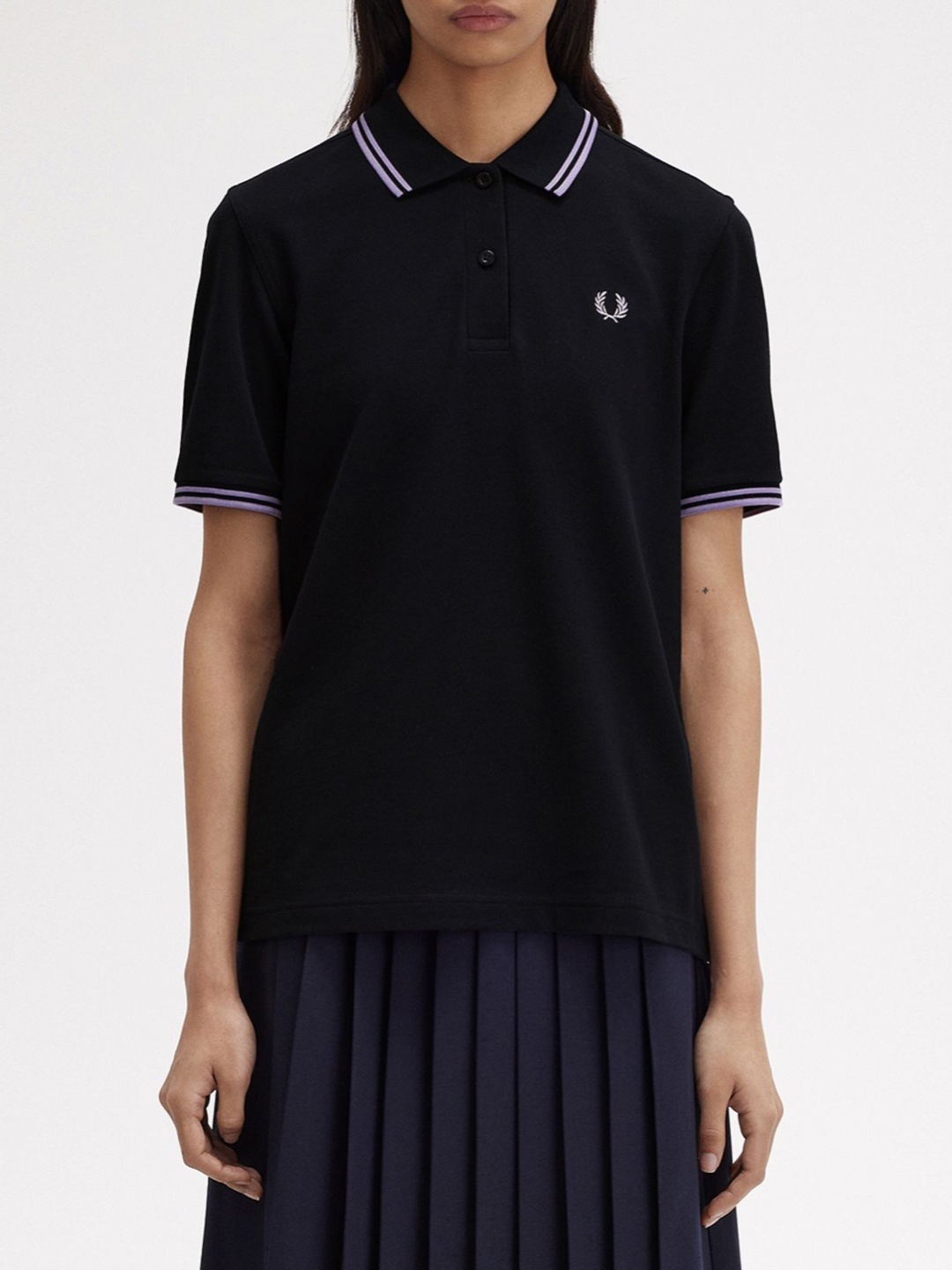 

Fred Perry Women Polo Collar T-shirt, Navy blue