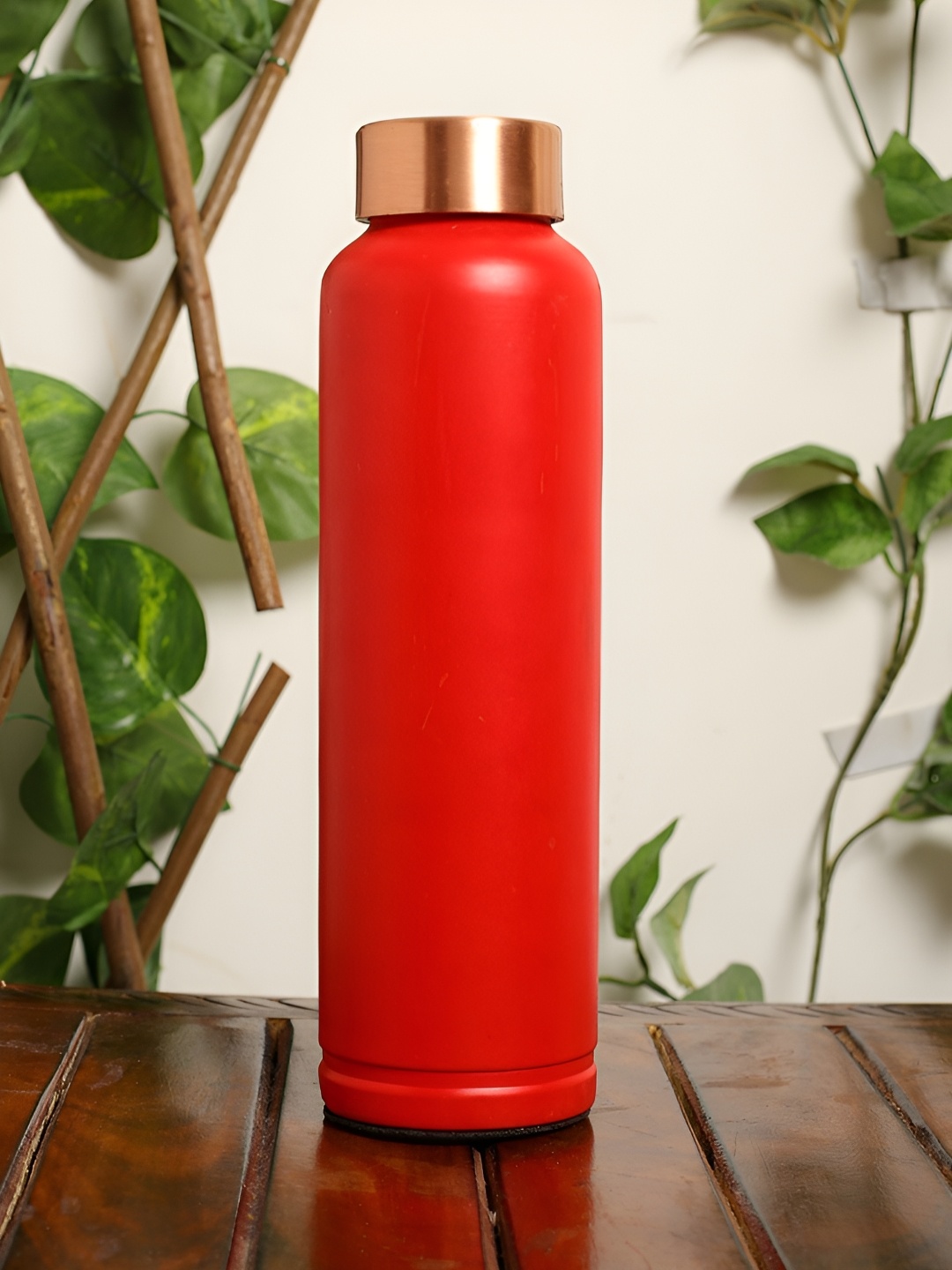 

INTERNATIONAL GIFT Red Copper Leakproof Water Bottle 1L