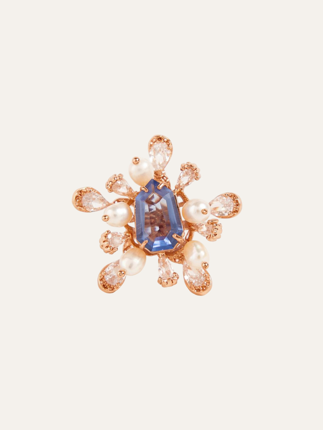

Outhouse Rose Gold Plated Artificial Stones Studs
