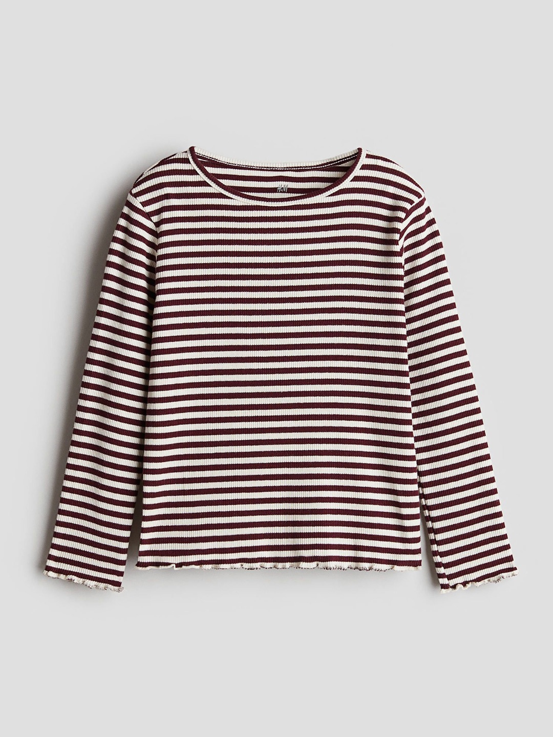 

H&M Girls Long-Sleeved Jersey Tops, Red