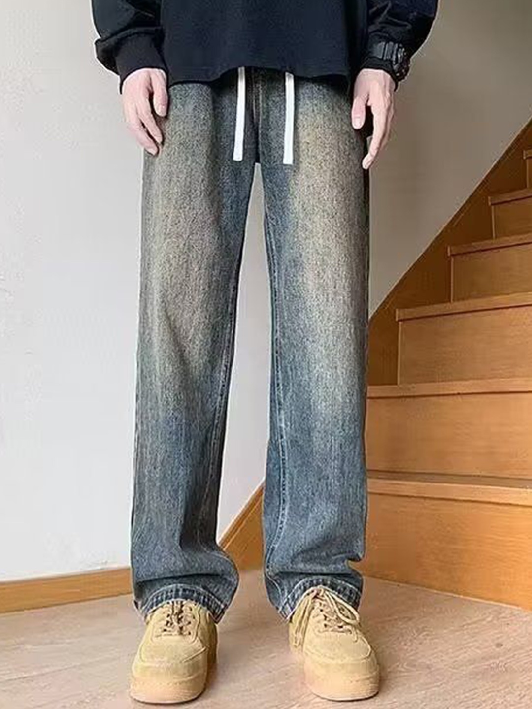 

StyleCast Men Straight Fit Jeans, Blue