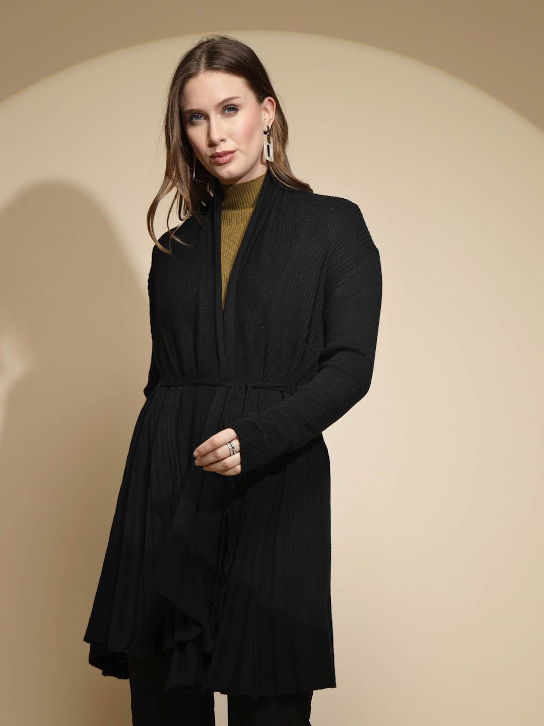 

Global Republic Women Longline Shrug, Black
