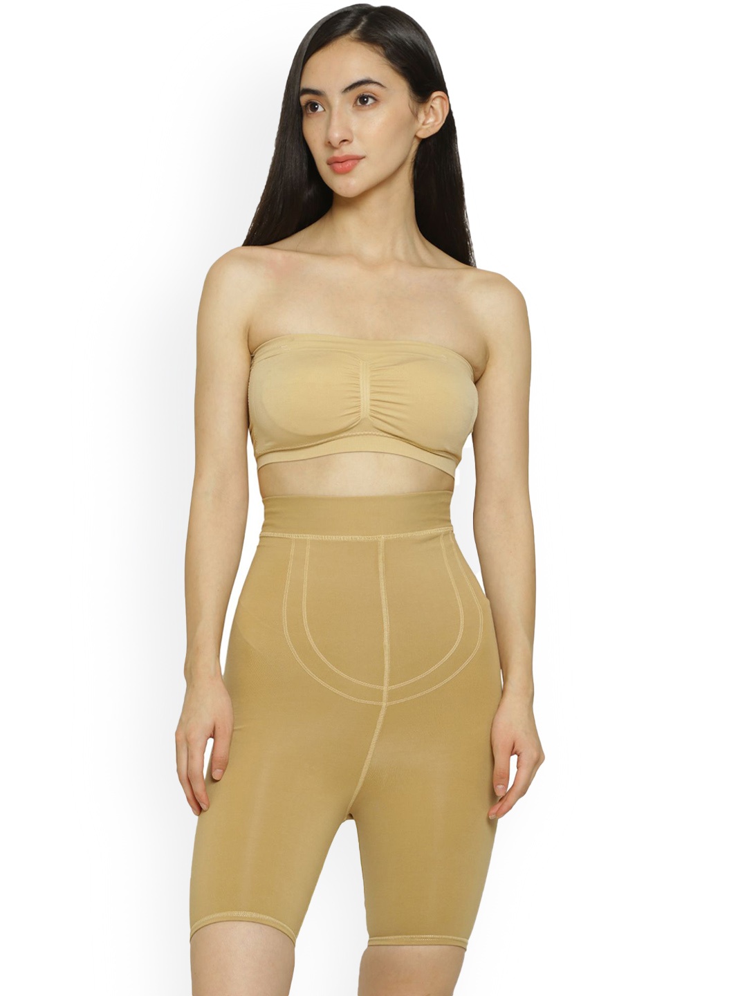 

SELETA High-Rise Tummy And Thigh Shapewear, Beige