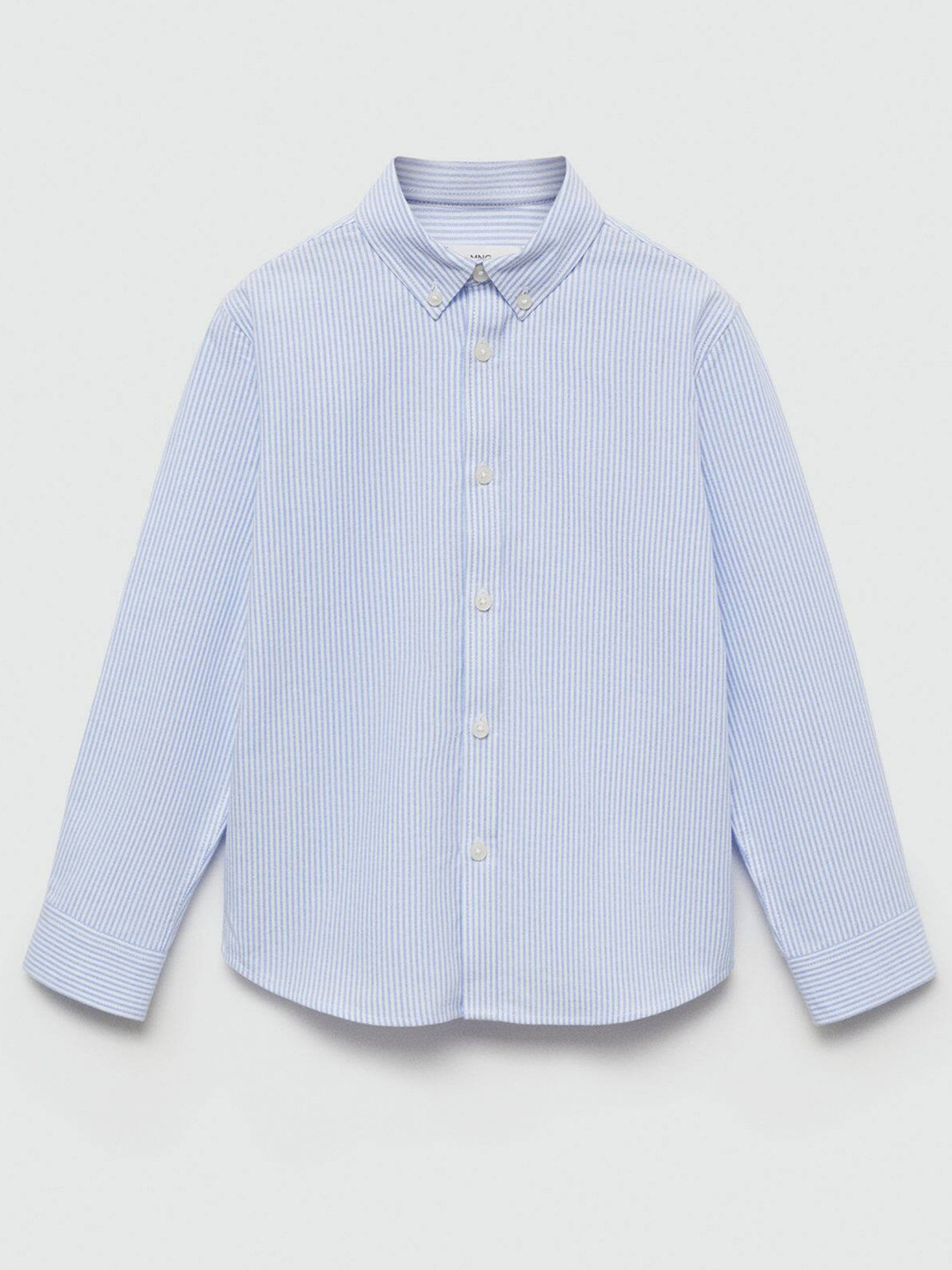 

Mango Kids Boys Pure Cotton Striped Casual Shirt, White